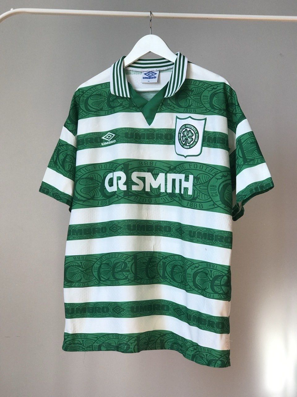 Umbro Vintage 1990s Umbro Celtic FC Retro Football Shirt Jersey Size US XL / EU 56 / 4 - 1 Thumbnail