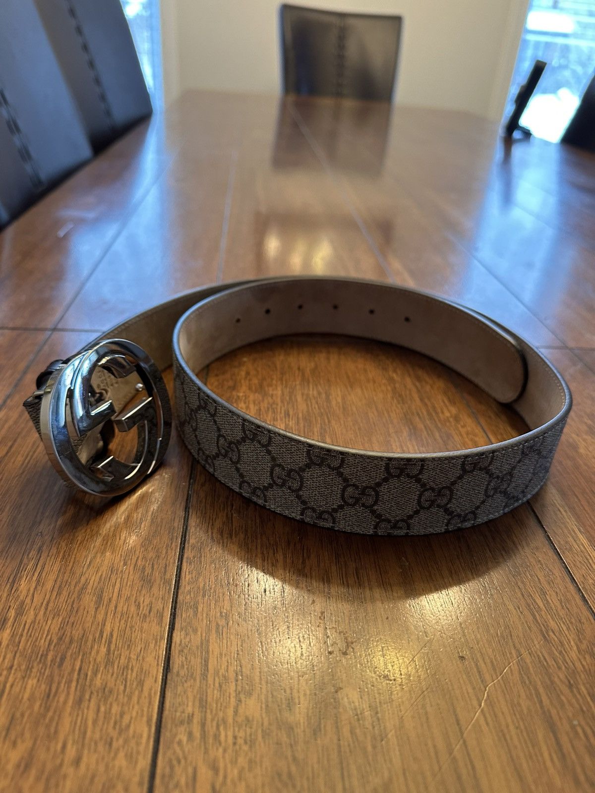 Gucci GG SUPREME BELT WITH G BUCKLE Size ONE SIZE - 4 Thumbnail