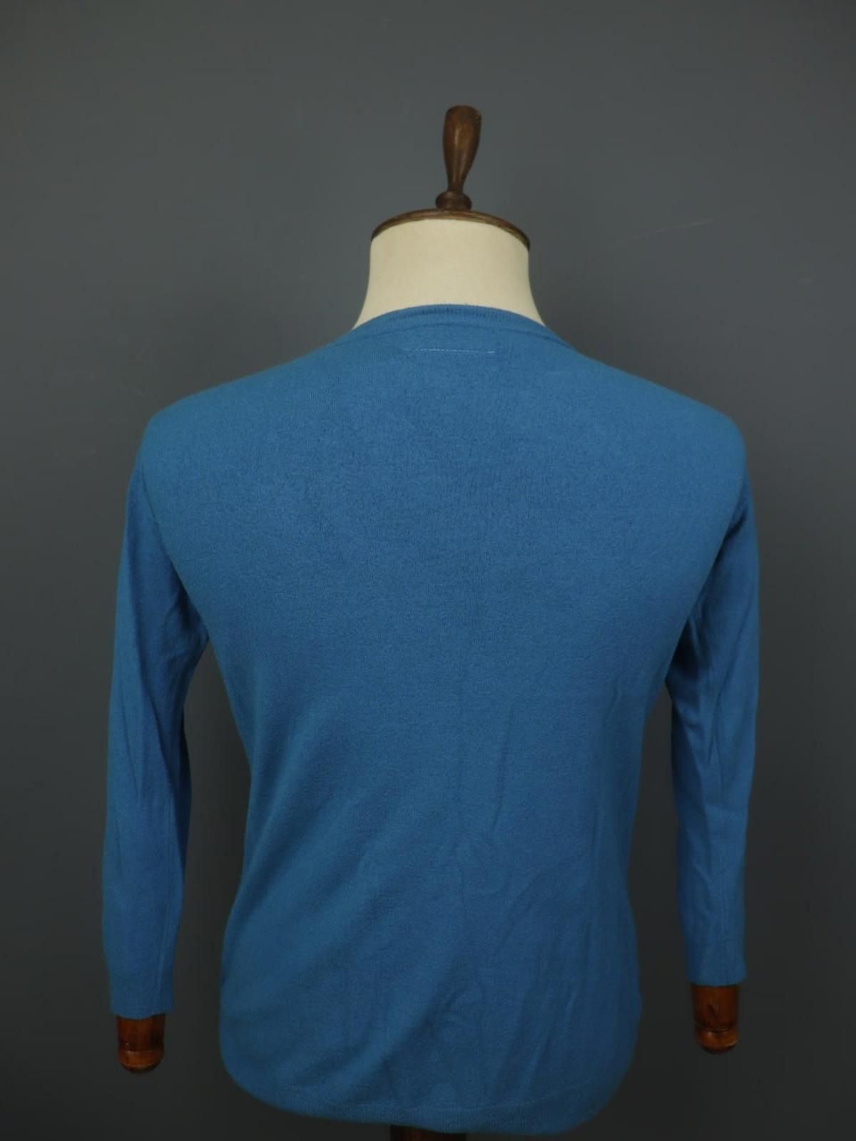 Maison Margiela MM6 Maison Margiela Blue Pullover Sweater Size L Size L / US 10 / IT 46 - 12 Thumbnail