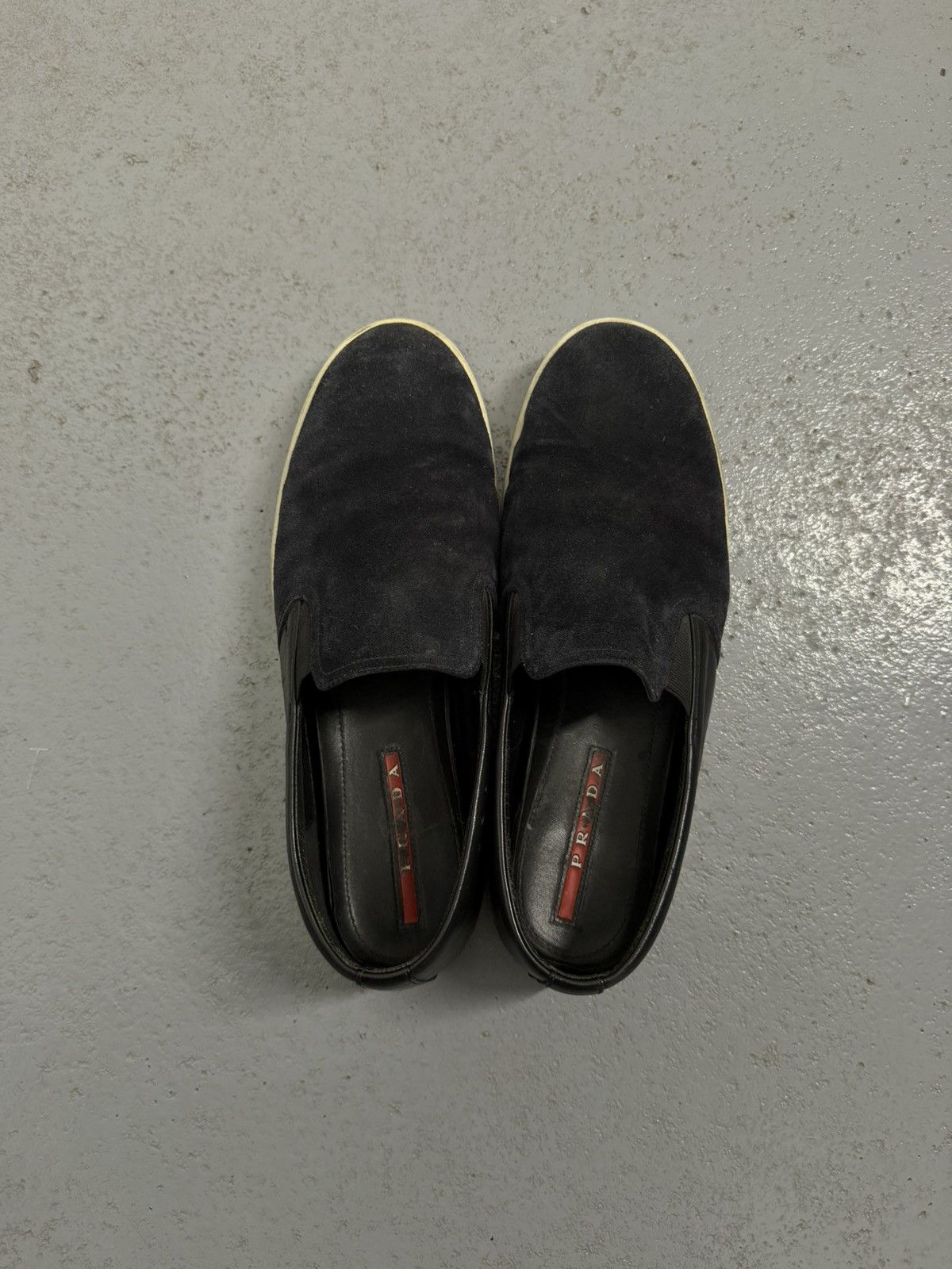 Prada Prada Leather Logo Slip Ons Size US 10 / EU 43 - 6 Thumbnail