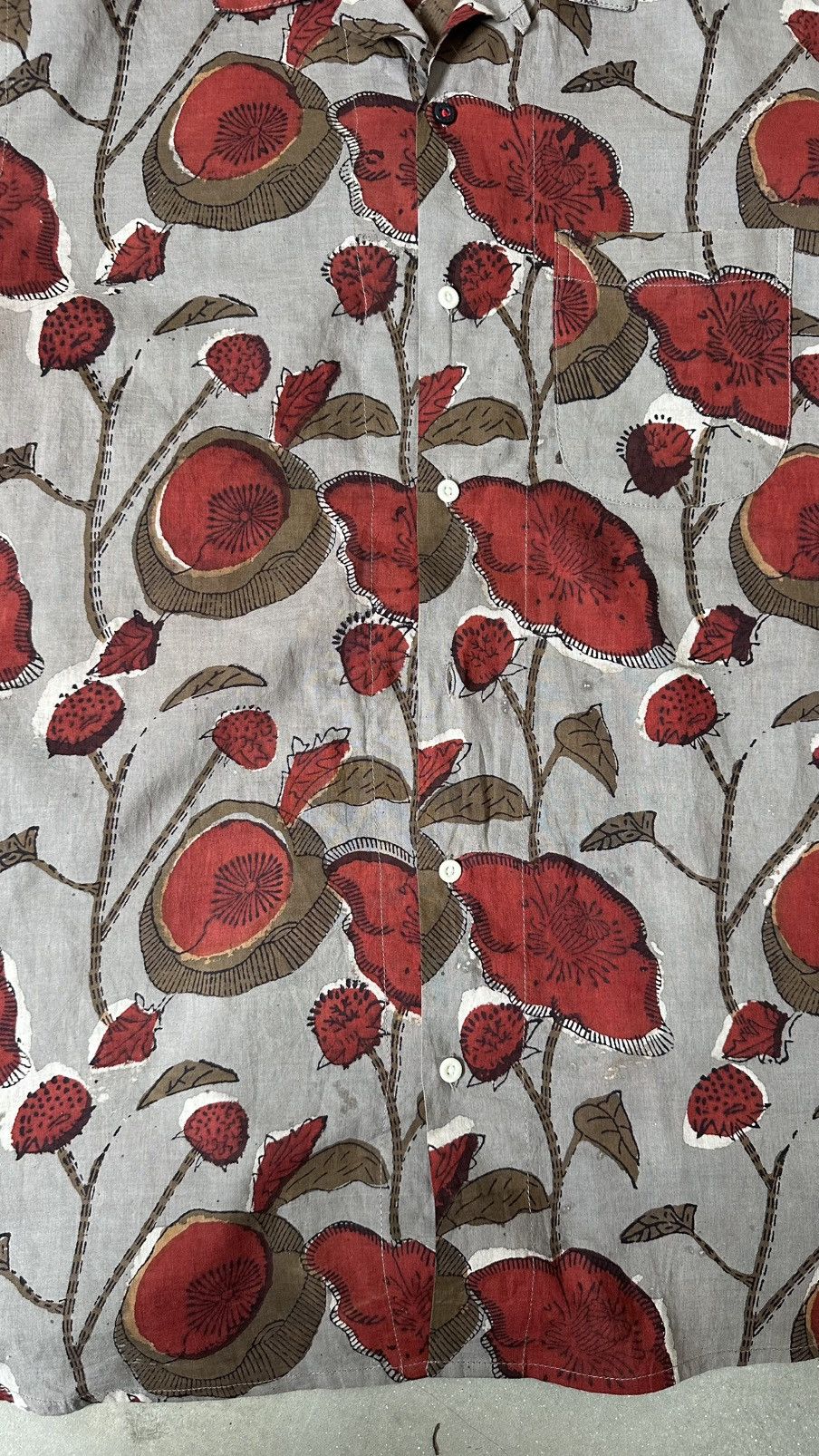 Kardo KARDO FLOWER PRINT OPEN COLLAD SHIRT Size US L / EU 52-54 / 3 - 2 Thumbnail