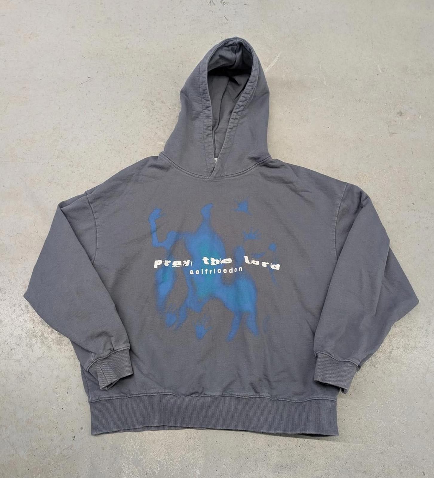 Eden Park Elfric Eden "Pray The Lord" Grey Heavyweight Hoodie Size US L / EU 52-54 / 3 - 1 Thumbnail