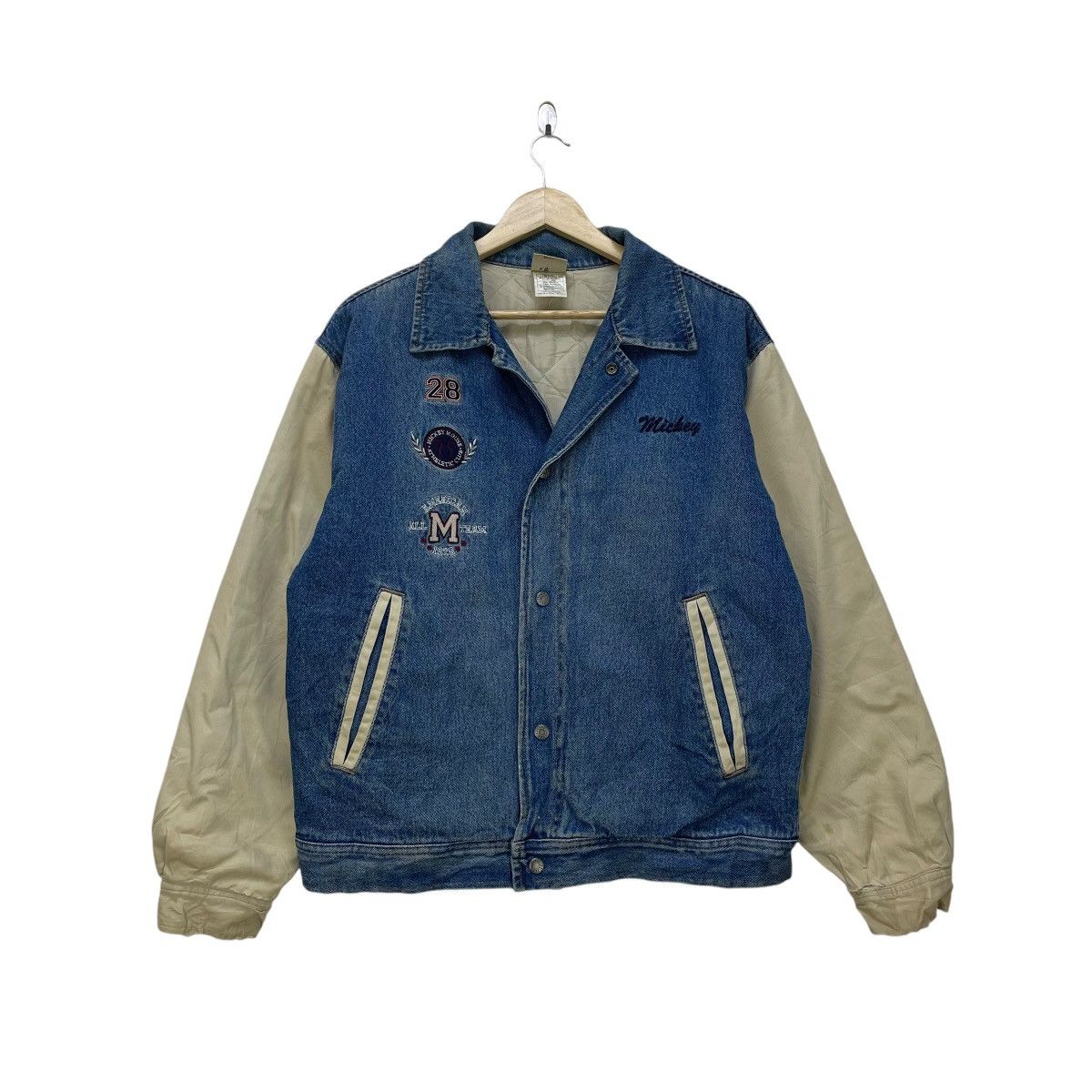 Disney × Mickey Mouse × Vintage Vintage Denim Jacket Mickey Mouse Embroidered Logo Size US M / EU 48-50 / 2 - 1 Thumbnail