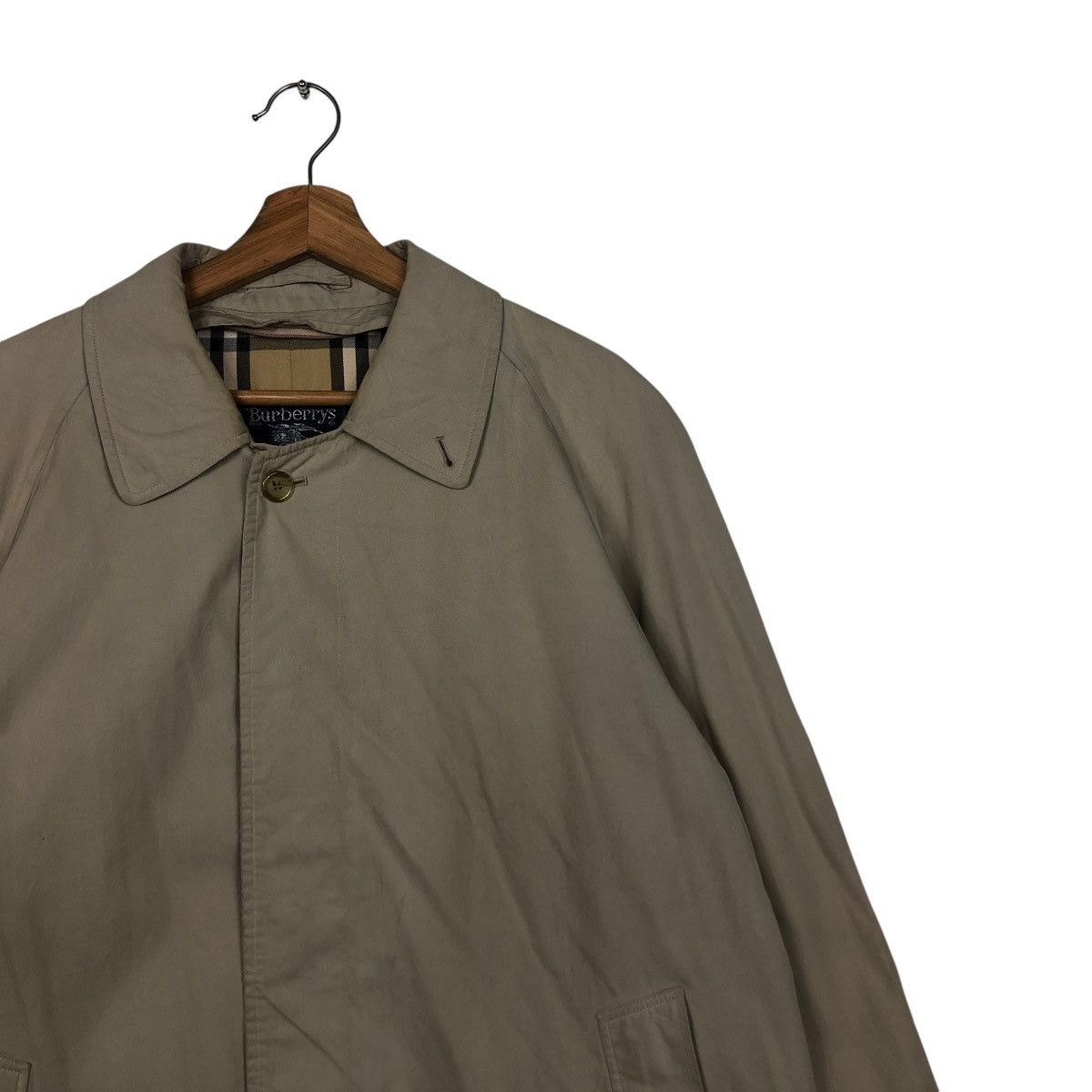 Burberry 🔥VINTAGE LONG JACKET BURBERRYS NOVA CHECK MADE IN ENGLAND Size US M / EU 48-50 / 2 - 10 Thumbnail