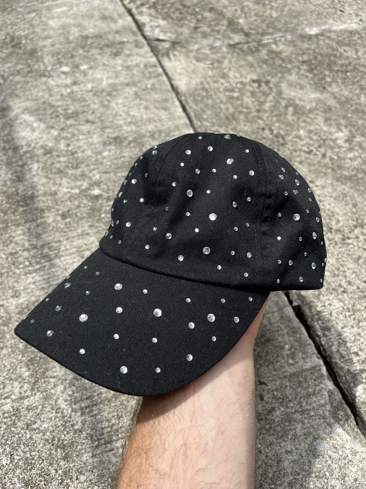Hysteric Glamour Y2K Rhinestone Cap Gem Covered Hat Size ONE SIZE - 7 Thumbnail