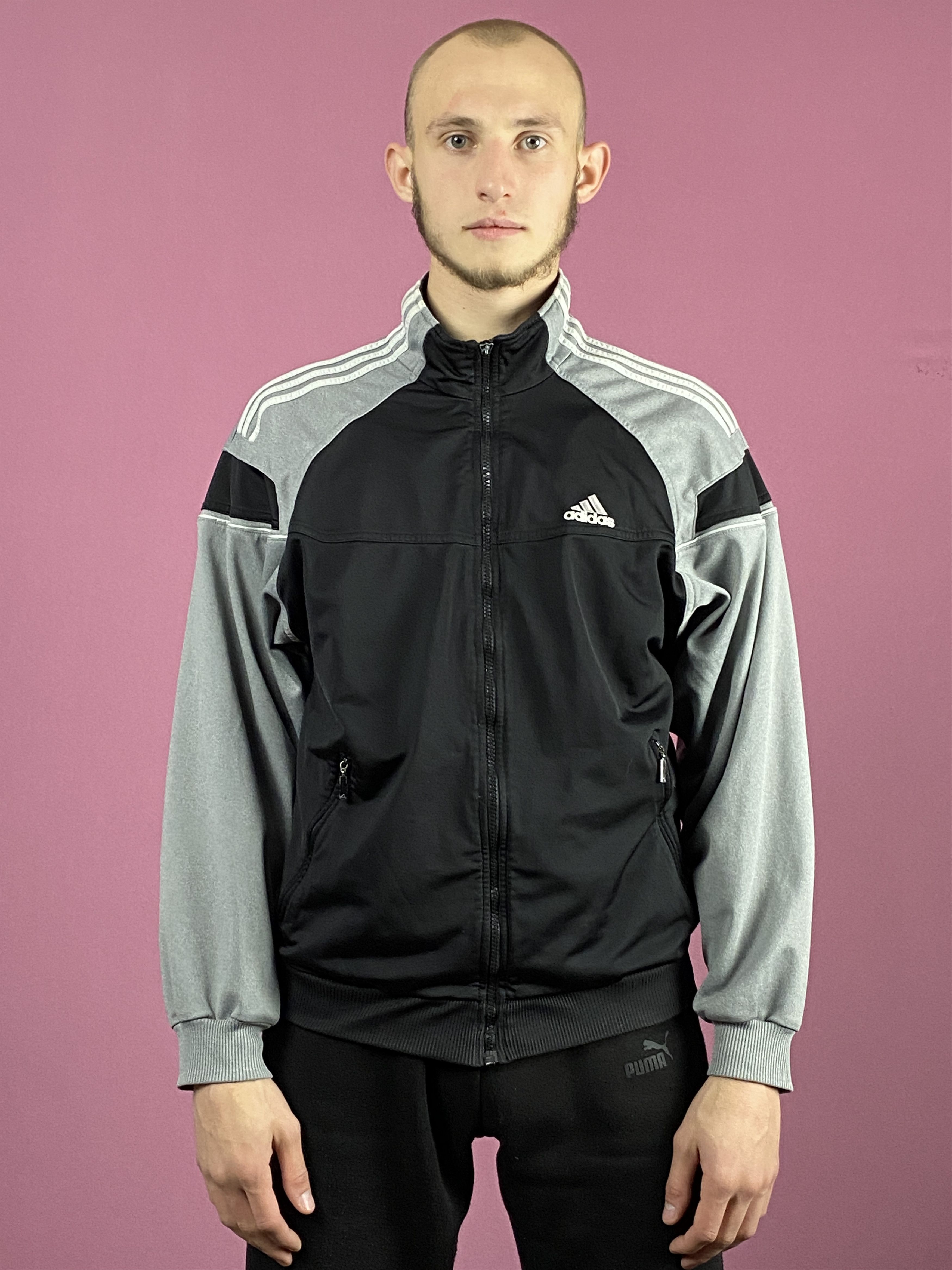 Adidas × Vintage 90s Adidas Vintage Men's Back Logo Track Jacket - M Size US M / EU 48-50 / 2 - 1 Thumbnail