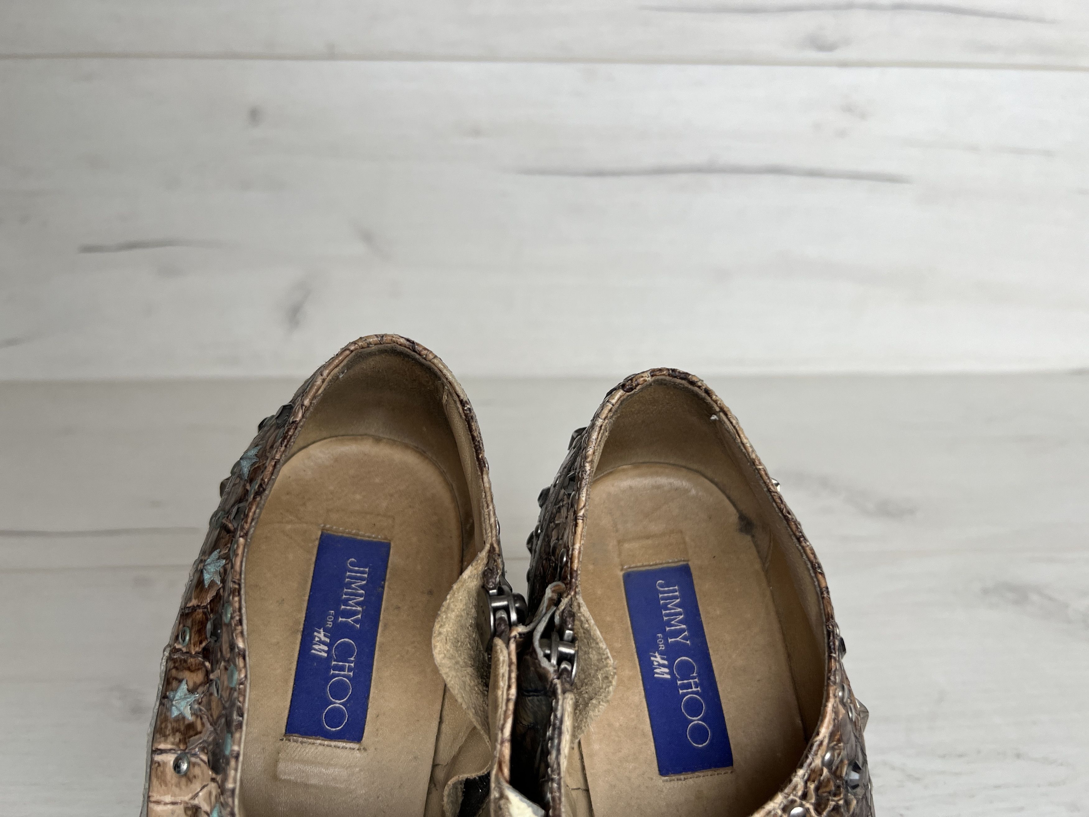 Jimmy Choo JIMMY CHOO for H&M PITON LEATHER BALLERINAS LOAFER Size US 9 / IT 39 - 7 Thumbnail