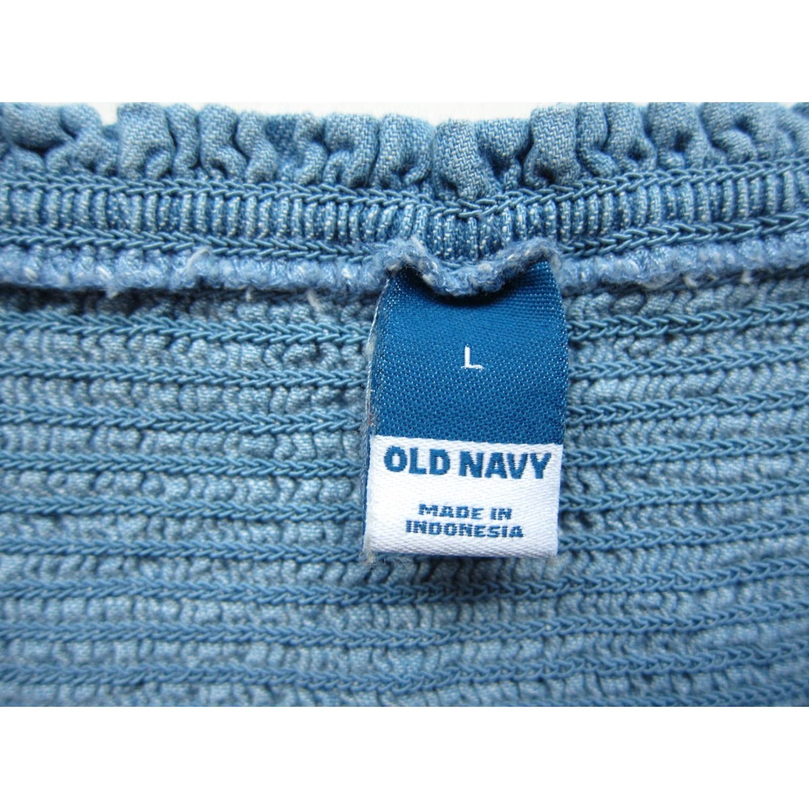 Old Navy Old Navy Denim Cap Sleeve Fit & Flare Sun Dress Blue Large Size 36" / US 14 / IT 50 - 3 Thumbnail