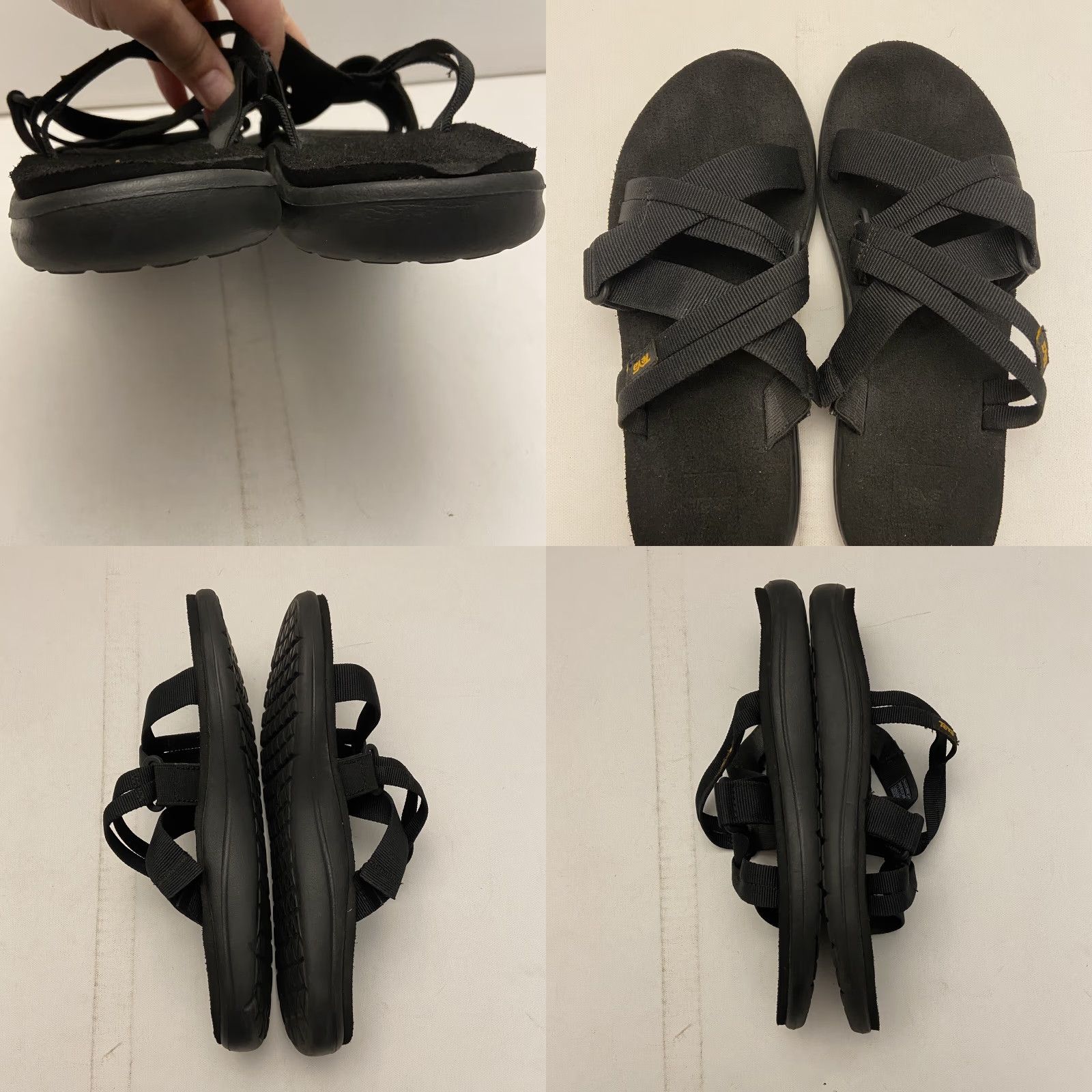 Teva TEVA Sandals Strappy Black Backless Women’s Size 8 Size US 8 / IT 38 - 8 Thumbnail