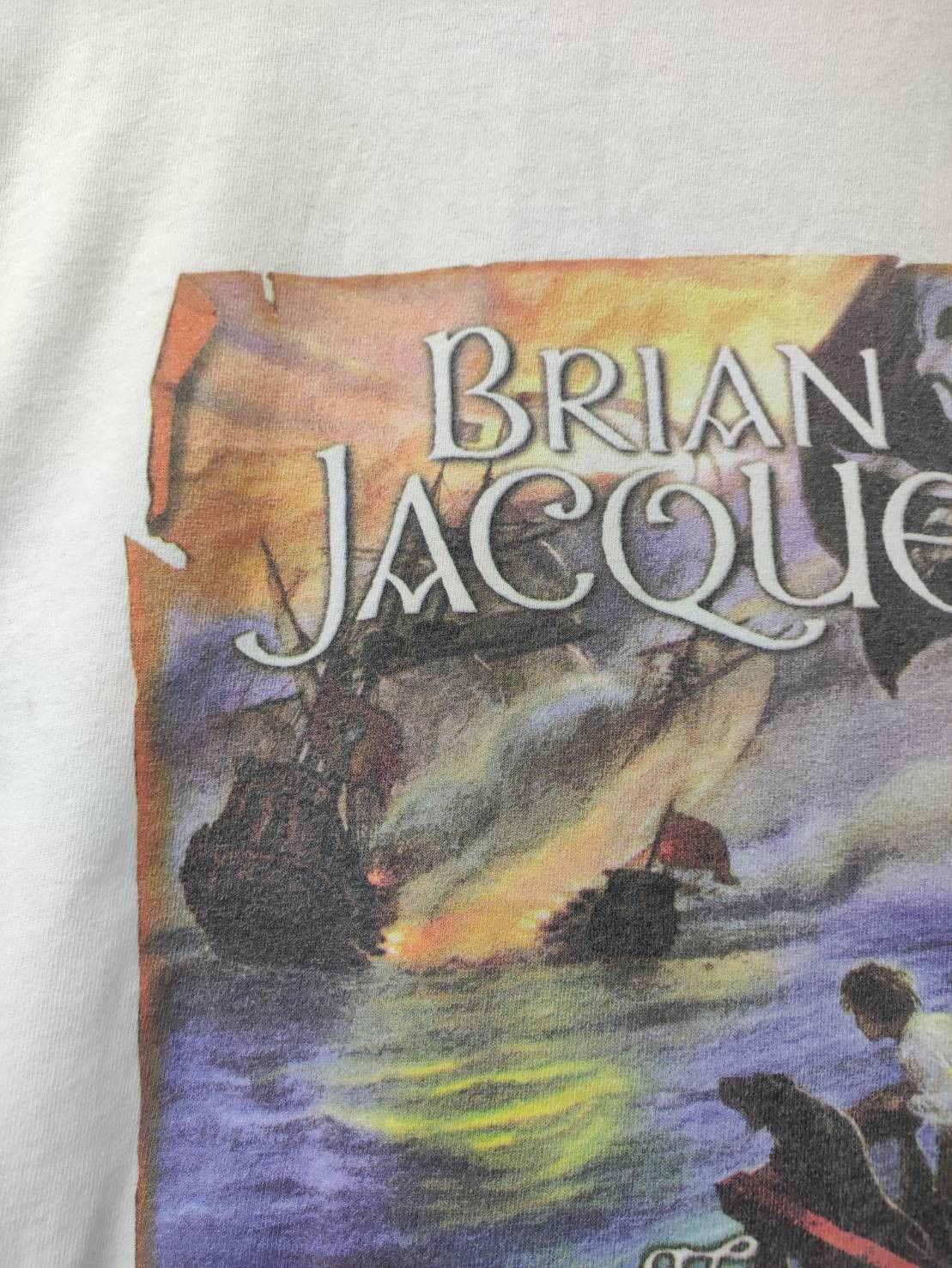 Sci-Fi Fantasy Vtg 00's The Angel's Command novel by Brian Jacques T-Shirt Size US XL / EU 56 / 4 - 6 Thumbnail