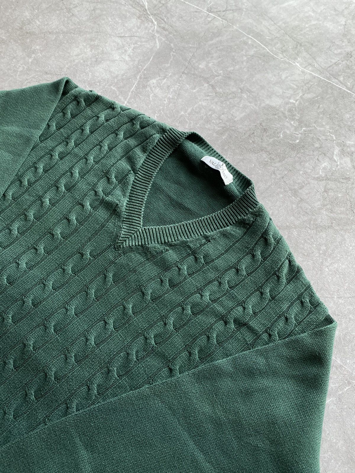 Valentino Vintage Y2K Valentino Sport V-Neck Sweater Made in Italy Size US L / EU 52-54 / 3 - 4 Thumbnail