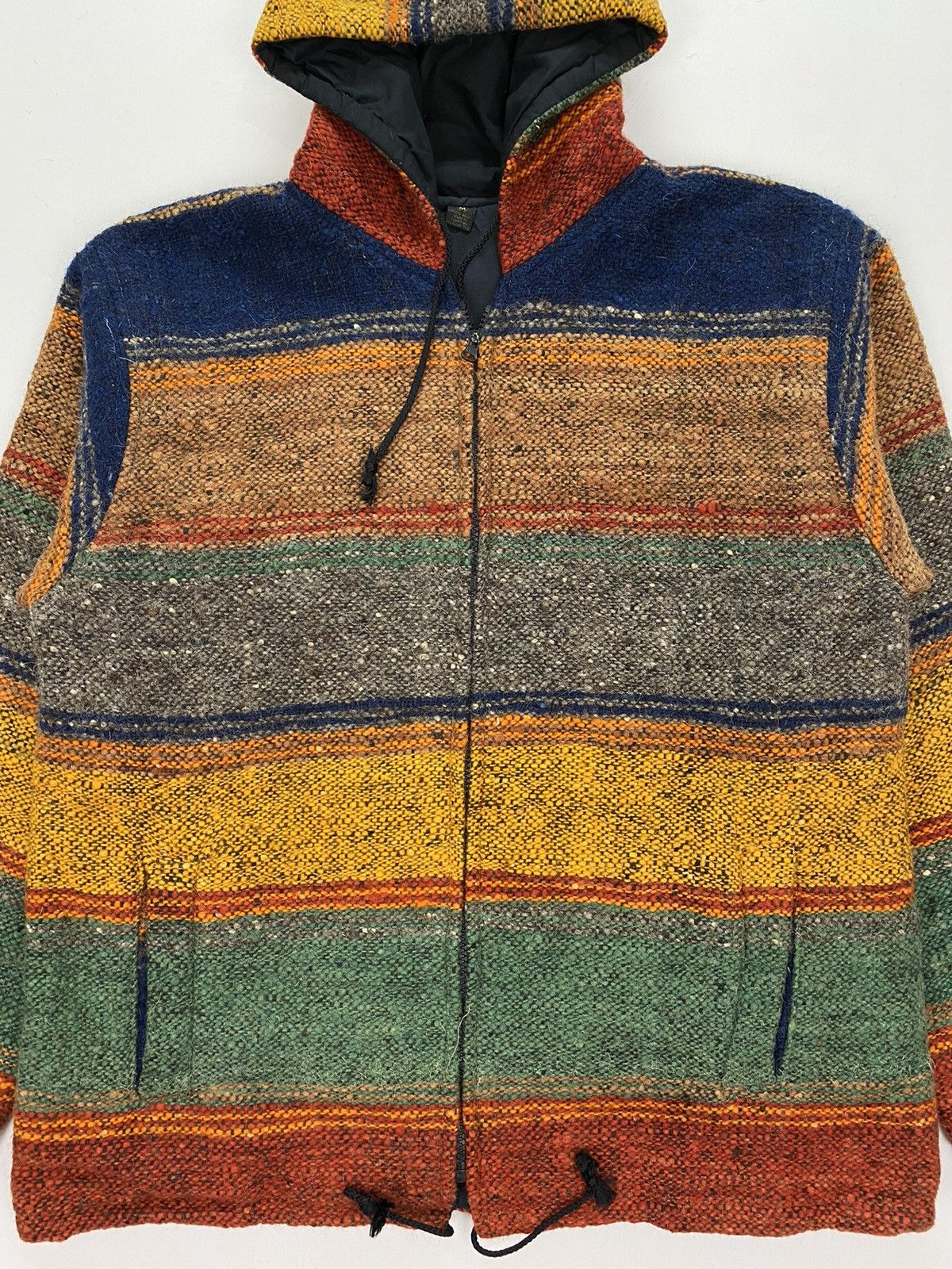 Native Vintage Wool Stripes Hooded Jacket Size US M / EU 48-50 / 2 - 4 Thumbnail