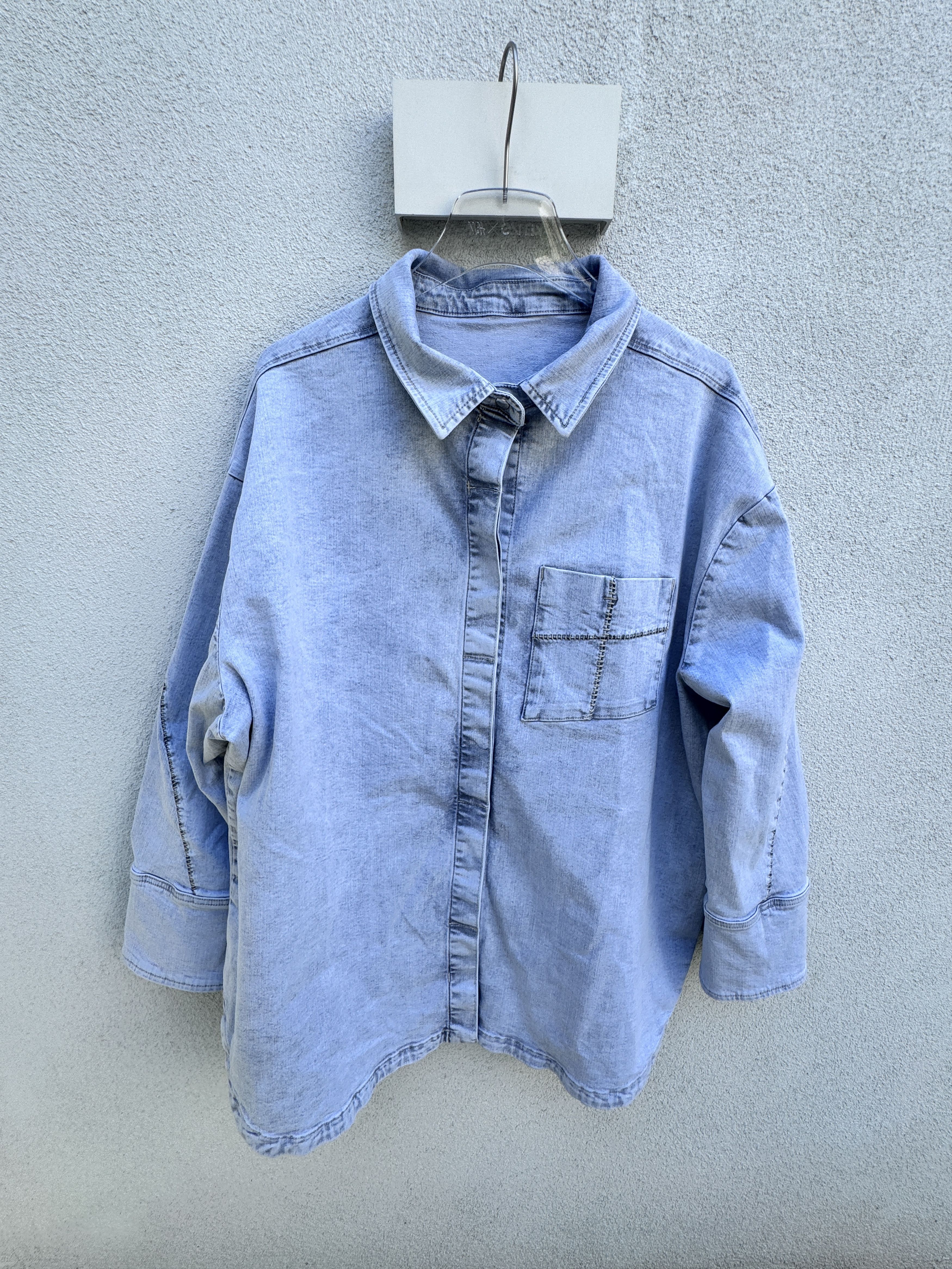 Thom Krom THOM KROM Unisex Oversized Blue Jeans Shirt Size M to XL Size US M / EU 48-50 / 2 - 2 Thumbnail