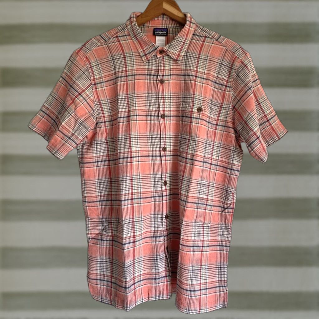Patagonia Patagonia Men’s A/C Short Sleeve Seersucker Shirt Plaid Sz L Size US L / EU 52-54 / 3 - 1 Thumbnail