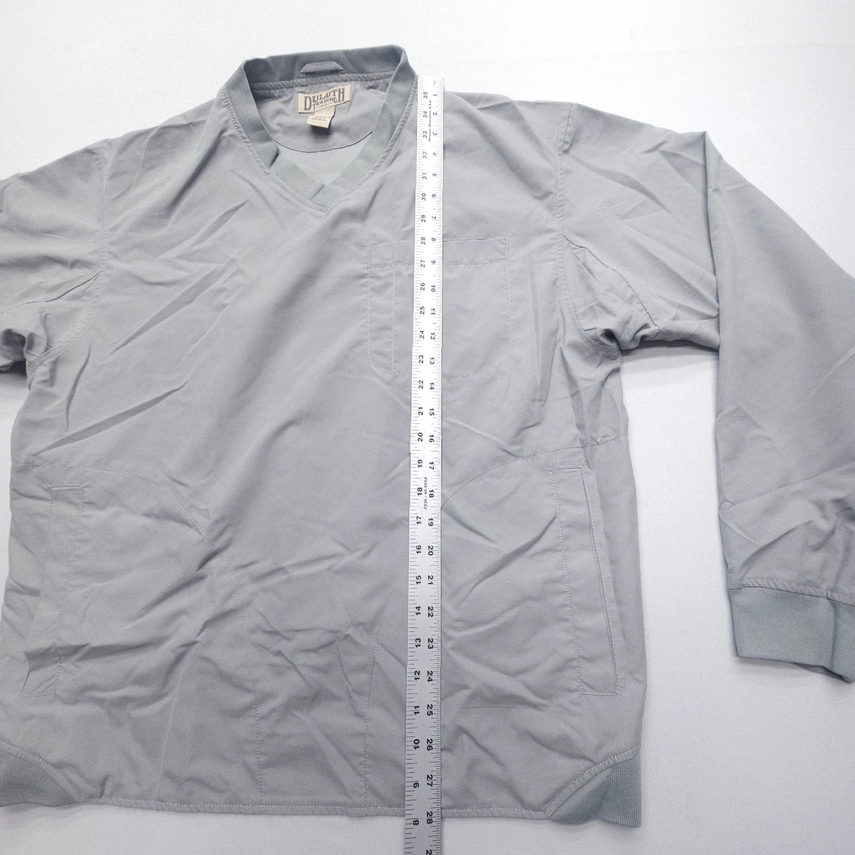 Vintage Duluth Bogey Windshirt Jacket Mens Large Gray Windbreaker Wind-Resistant Outdoor Golf Jacket Size US L / EU 52-54 / 3 - 5 Thumbnail