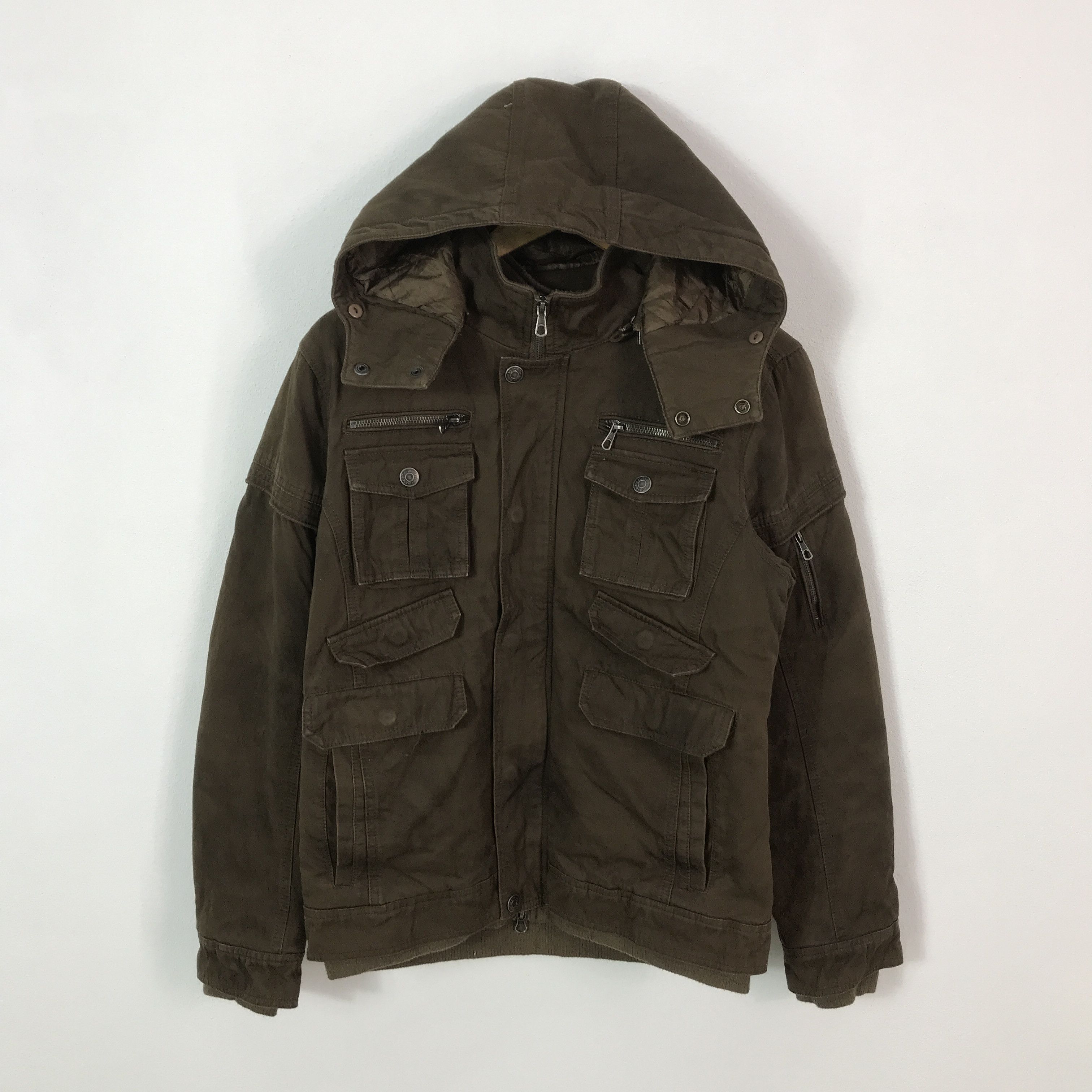 In The Attic × Tornado Mart IN THE ATTIC JAPAN BROWN QUILTED JACKET Size US L / EU 52-54 / 3 - 1 Thumbnail