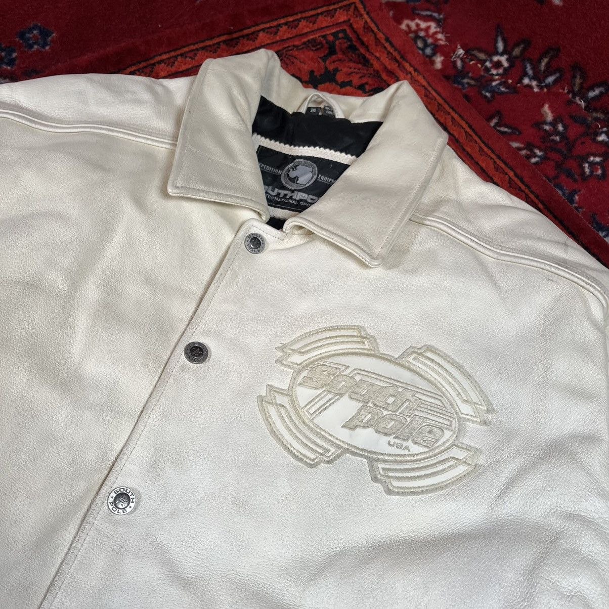 Southpole Vintage 90s Streetwear Y2K Sk8 Rare Southpole leather jacket Size US XXL / EU 58 / 5 - 3 Thumbnail