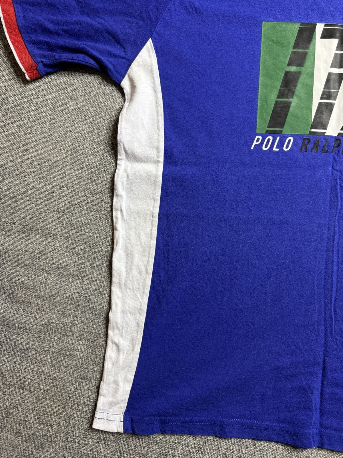 Polo Ralph Lauren Vintage Polo Ralph Lauren Big Logo Italy navy T-Shirt Size US XL / EU 56 / 4 - 11 Thumbnail