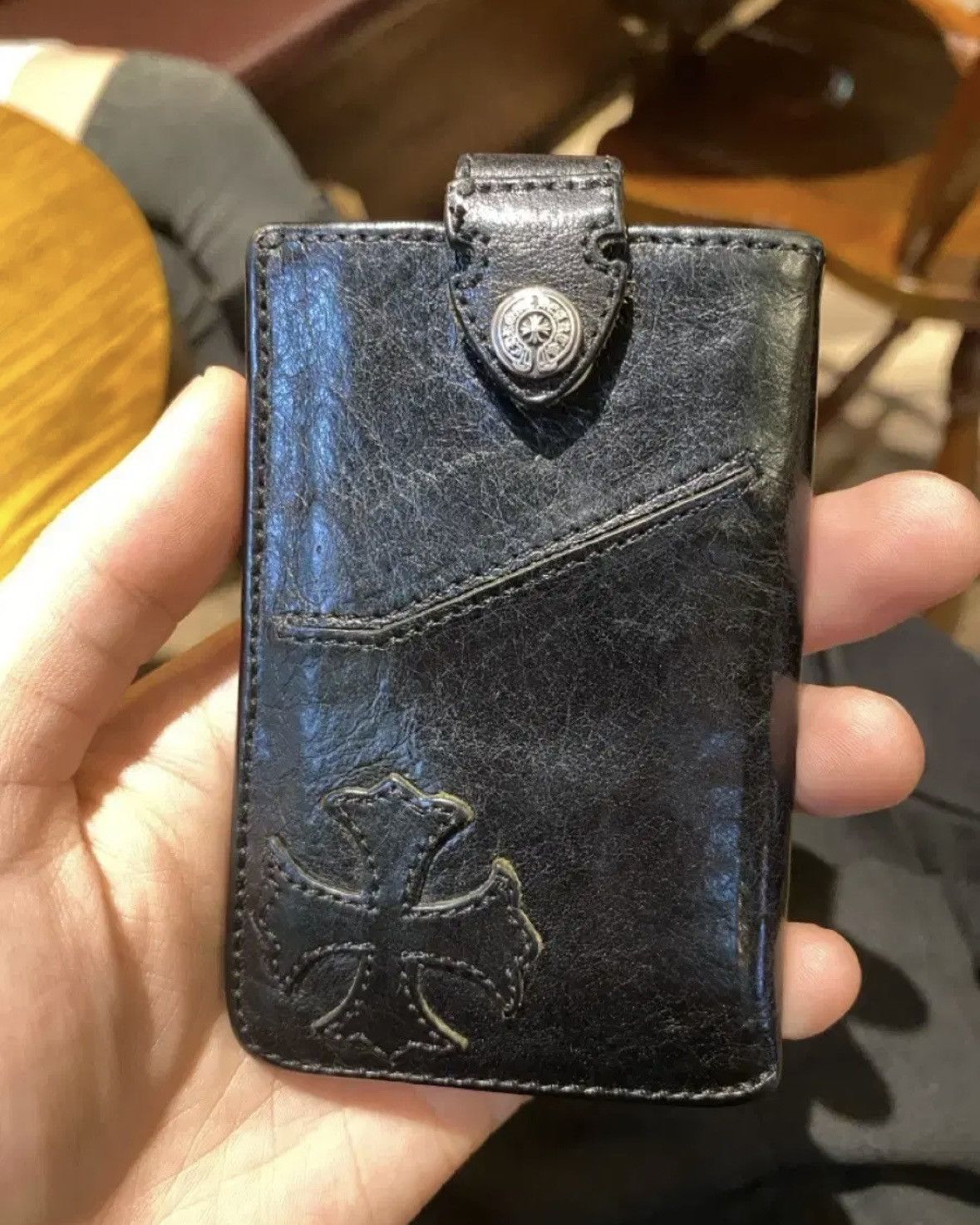 Chrome Hearts *rare* Leather Patch Card Case Size ONE SIZE - 1 Thumbnail