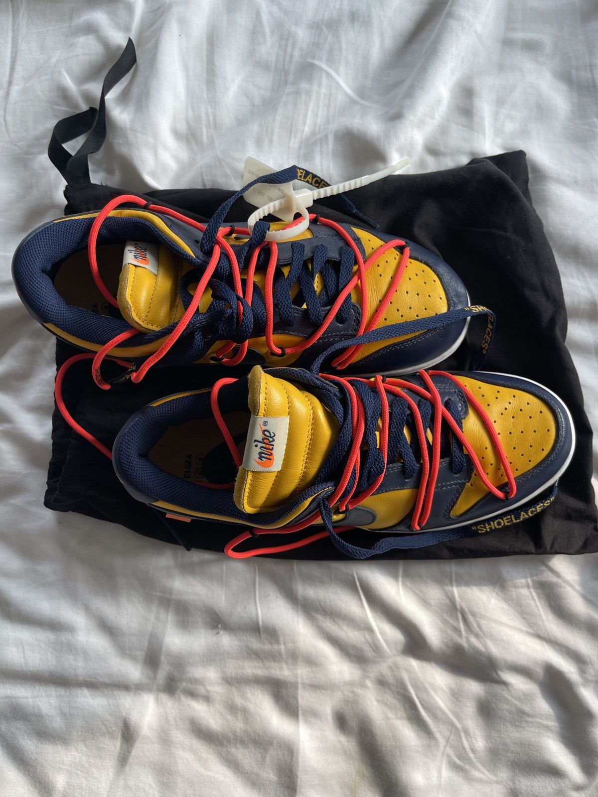 Nike × Off-White Off white Nike Dunk University Gold Size US 9.5 / EU 42-43 - 5 Thumbnail
