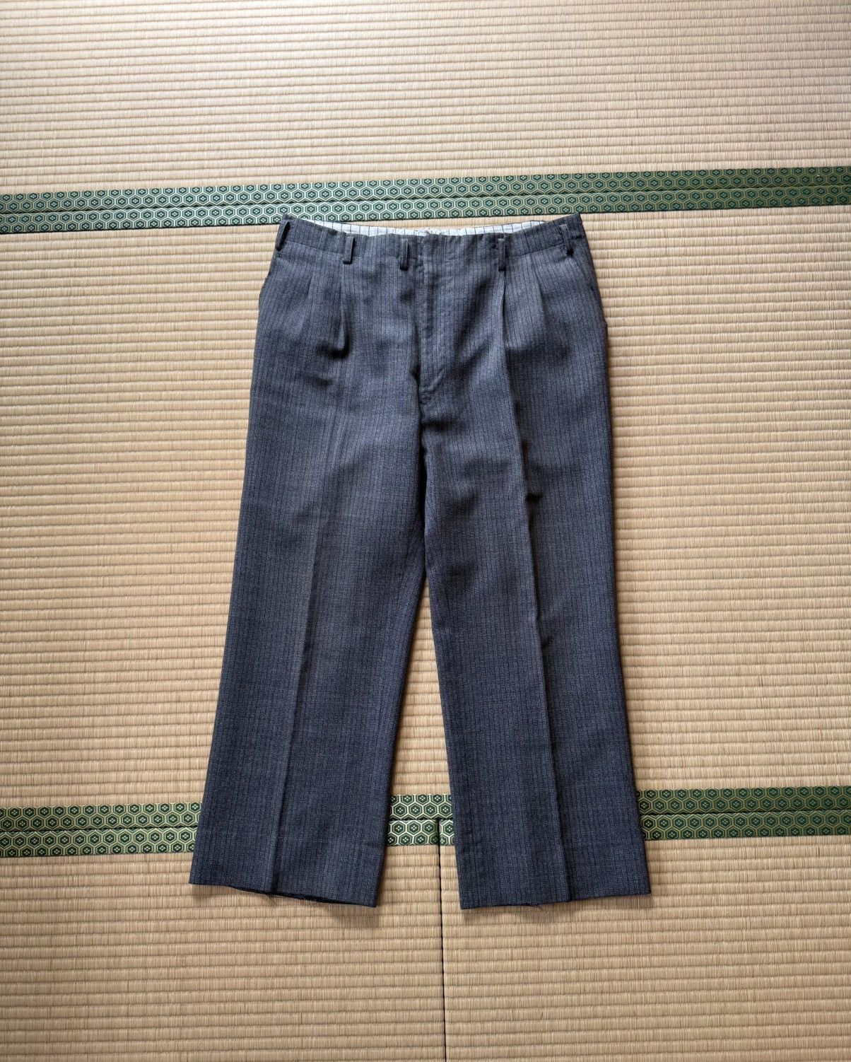 Other Spring&Summer Vintage ALL WOOL Slacks with Stripe Lining Size US 33 - 1 Thumbnail