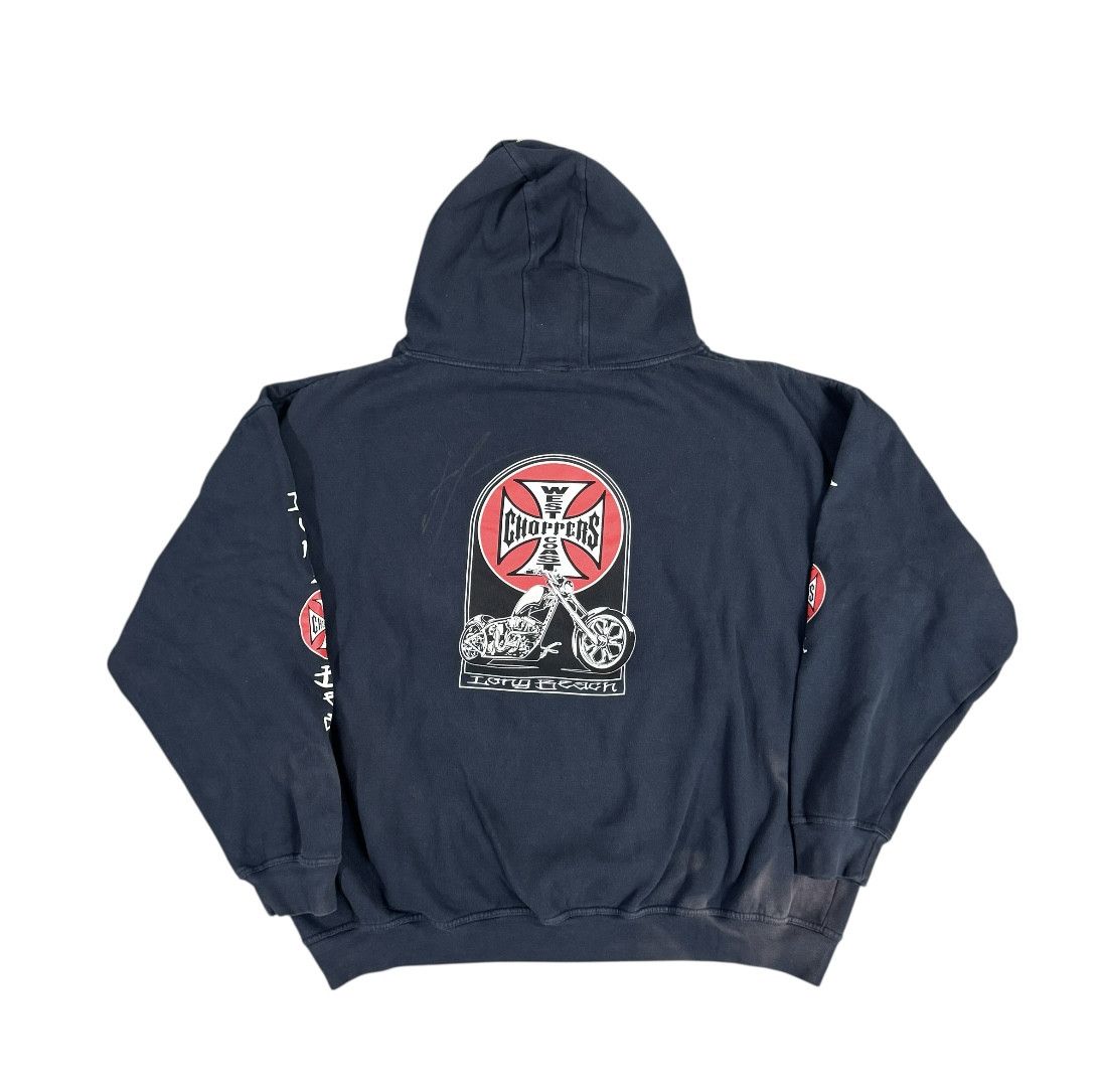 West Coast Choppers Vintage West Coast Choppers Hoodie Navy Size US XXL / EU 58 / 5 - 2 Thumbnail