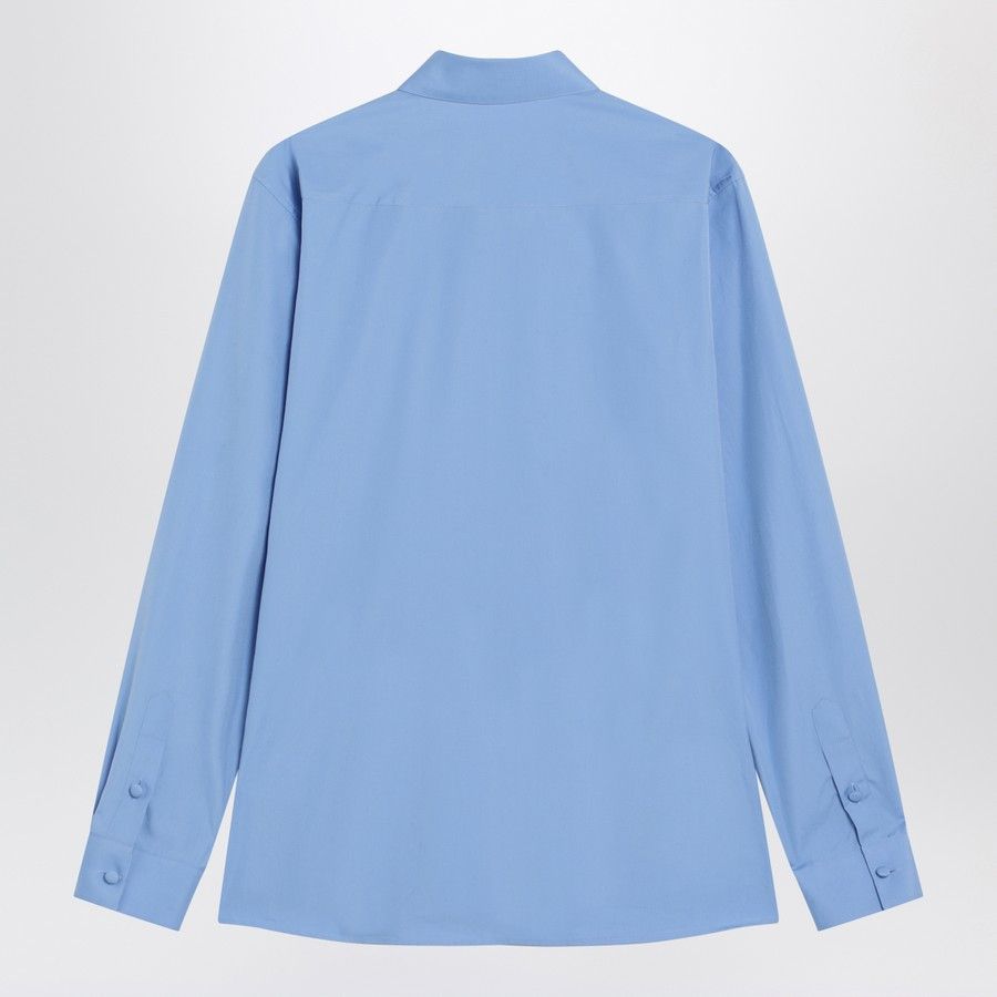 Valentino o1d2blof1025 Cotton Shirt in Blue Size US L / EU 52-54 / 3 - 2 Thumbnail