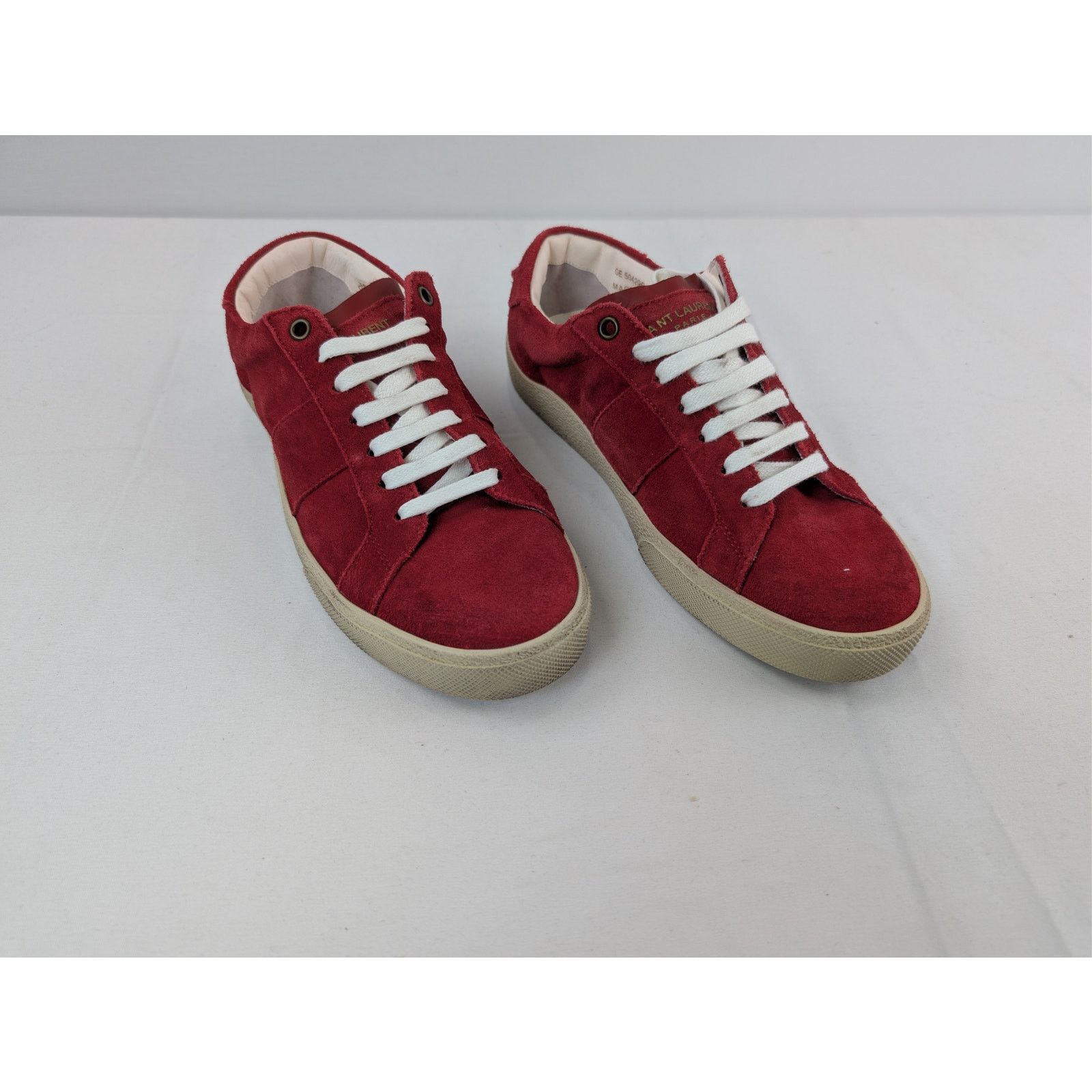 Saint Laurent Paris o1rshd1 SL/06 Low-Top Sneakers in Red Size US 6 / EU 39 - 6 Thumbnail