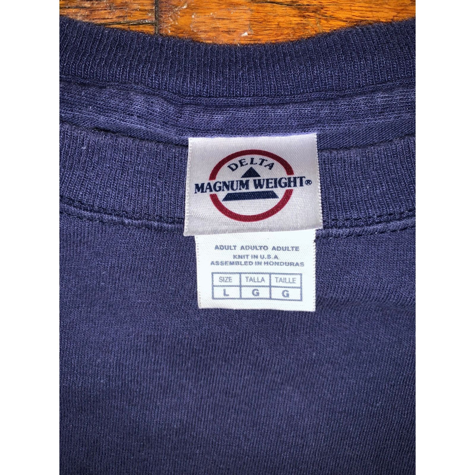 Other × Vintage Vtg Redneck Hot Tub Graphic T Shirt Navy Blue Humor Large Size US L / EU 52-54 / 3 - 6 Thumbnail