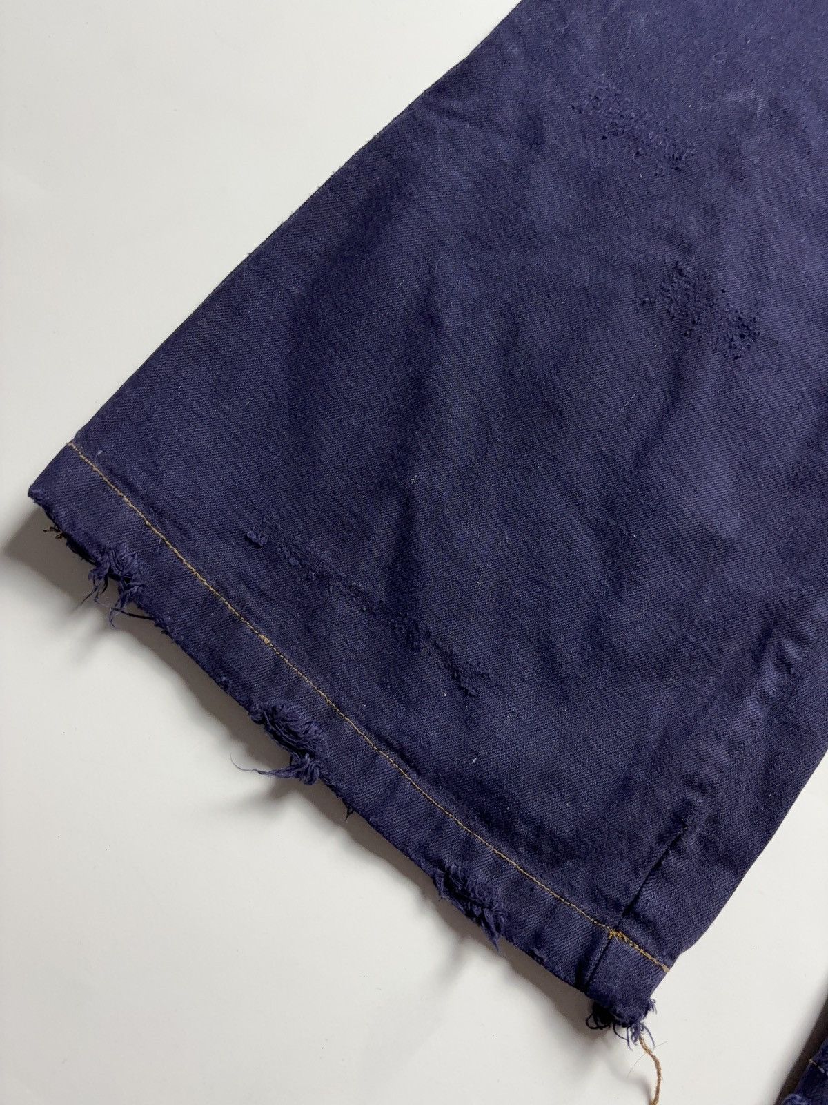 Vintage Vintage distressed Japanese style wide jeans denim pants Size 28" / US 6 / IT 42 - 8 Thumbnail