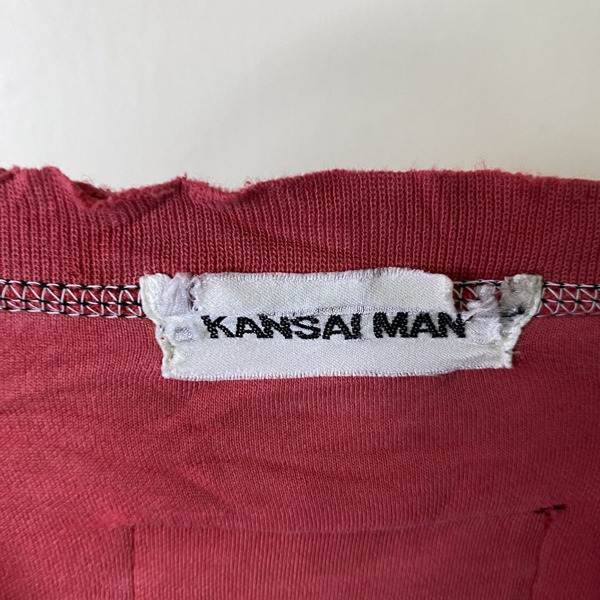 Kansai Yamamoto Vintage 90s Kansai Man Abstract Art Distressed LS T Shirt Size US L / EU 52-54 / 3 - 8 Thumbnail