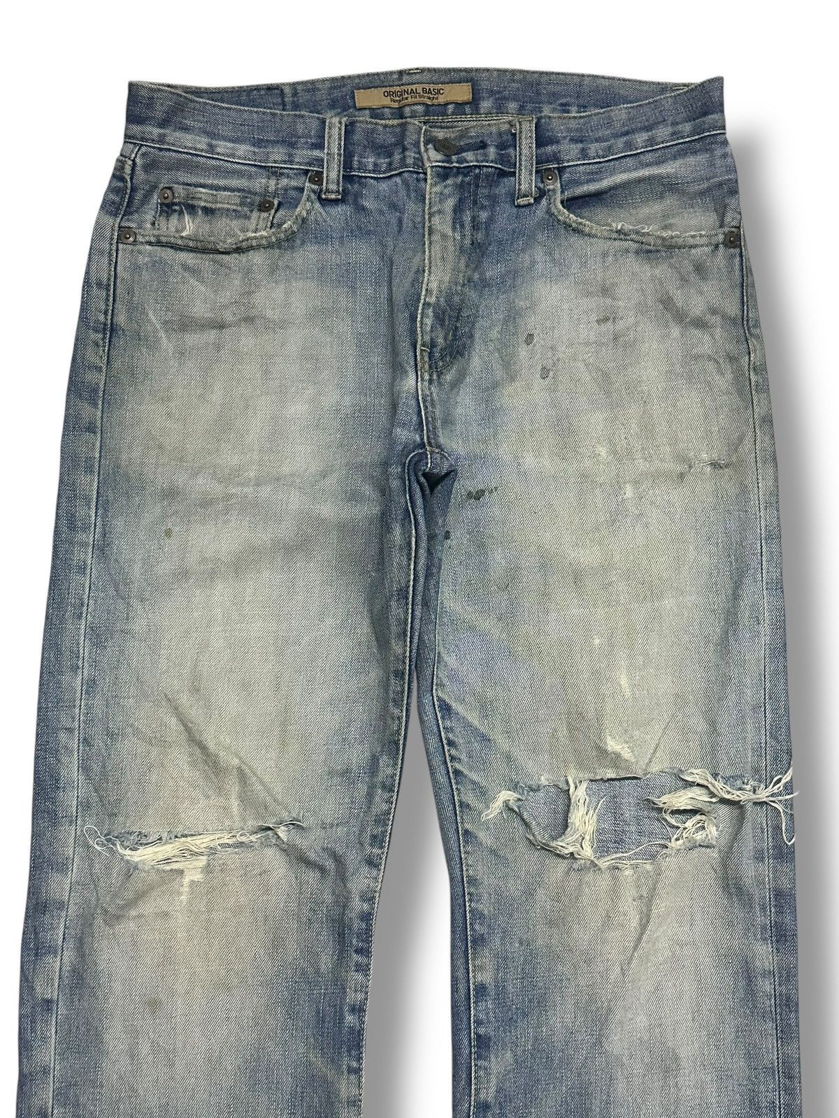 Uniqlo Uniqlo Vintage Distressed Distressed Regular Straight Faded Size US 32 / EU 48 - 3 Thumbnail