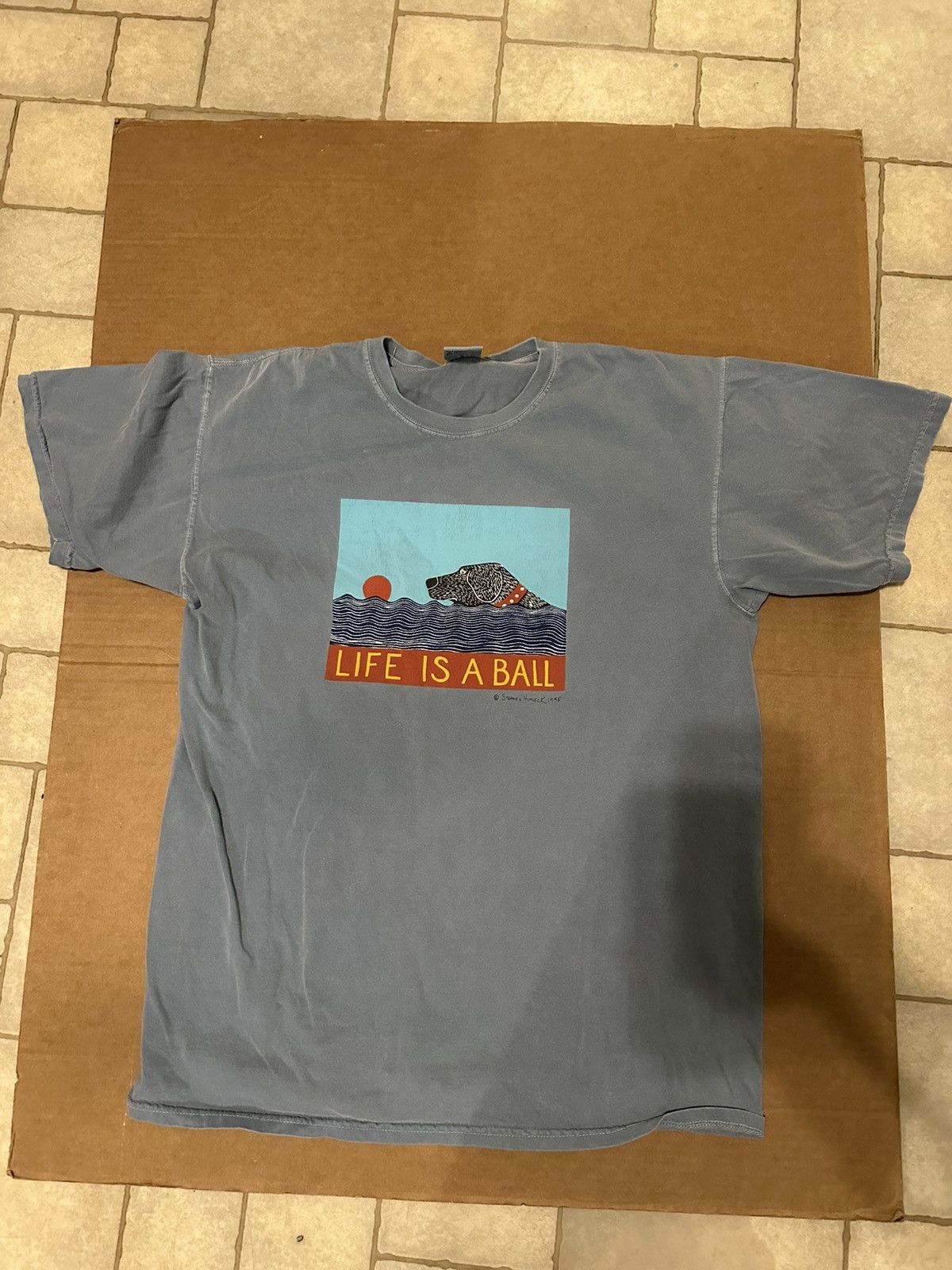 “Life is a ball” 1995 Stephen Huneck shirt