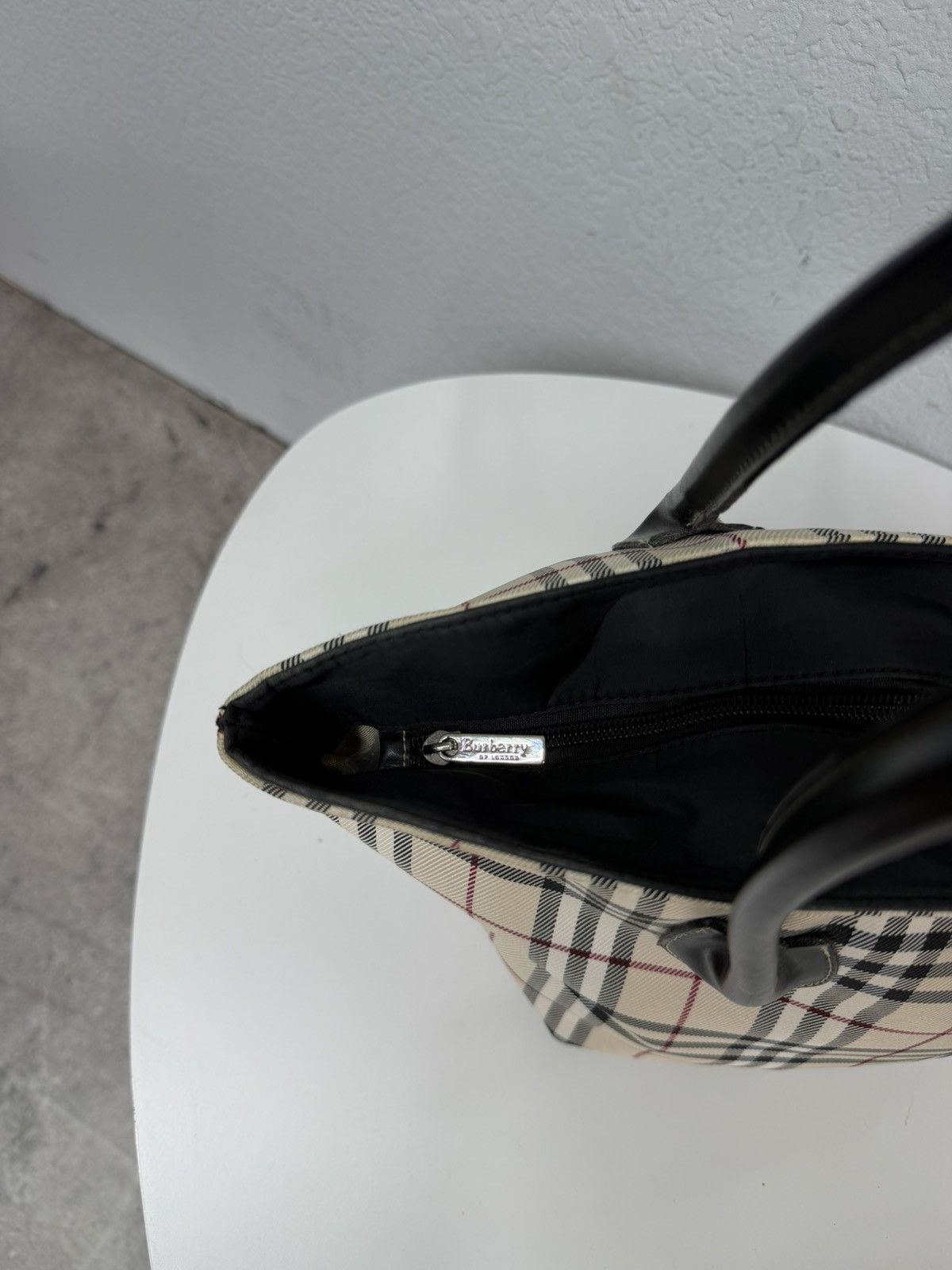 Burberry Vintage Burberry Nova Check Beige Bag Y2K Plaid Small Size ONE SIZE - 9 Thumbnail