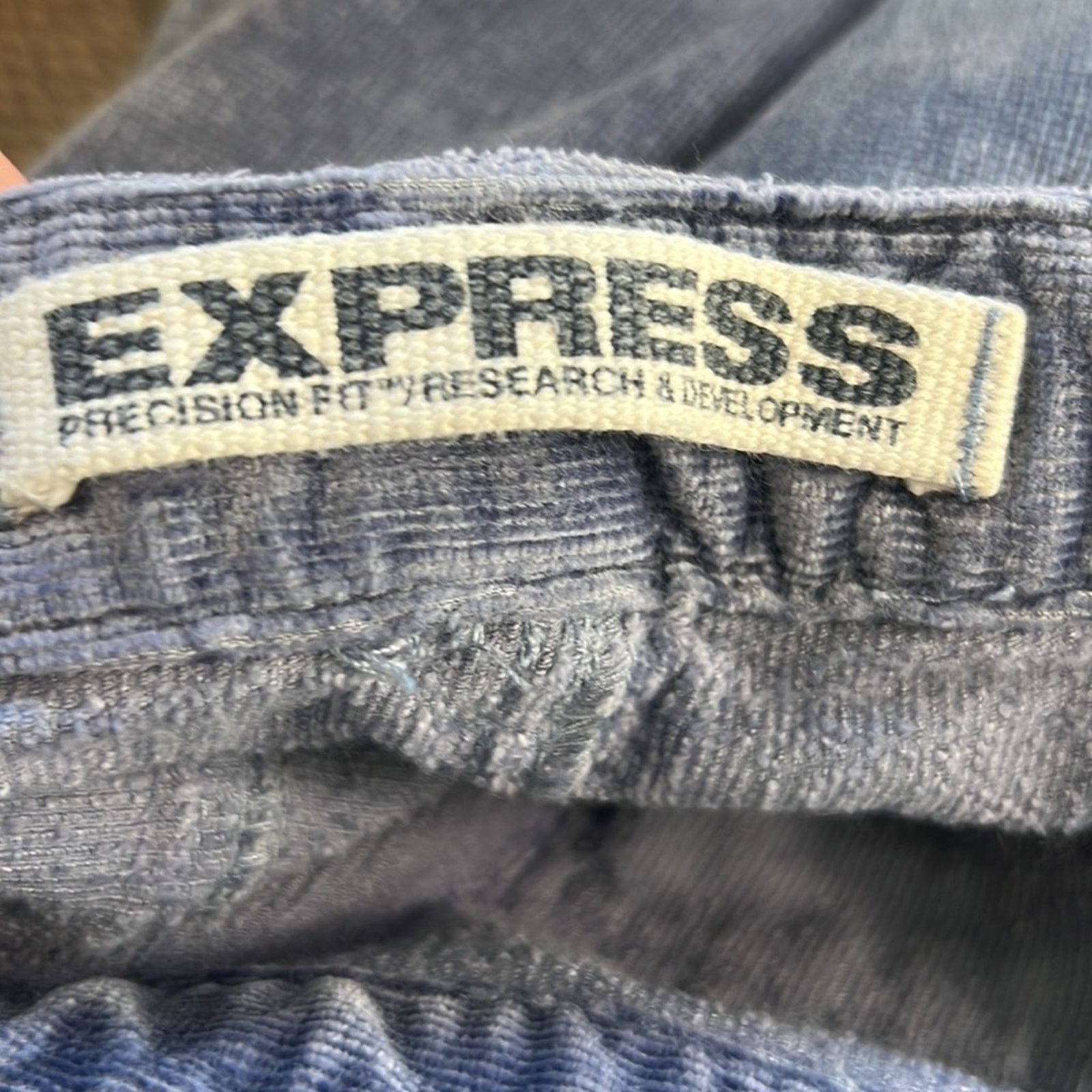 Express Women’s vintage 90s Express low rise flare leg corduroy jean Size 28" / US 6 / IT 42 - 8 Thumbnail