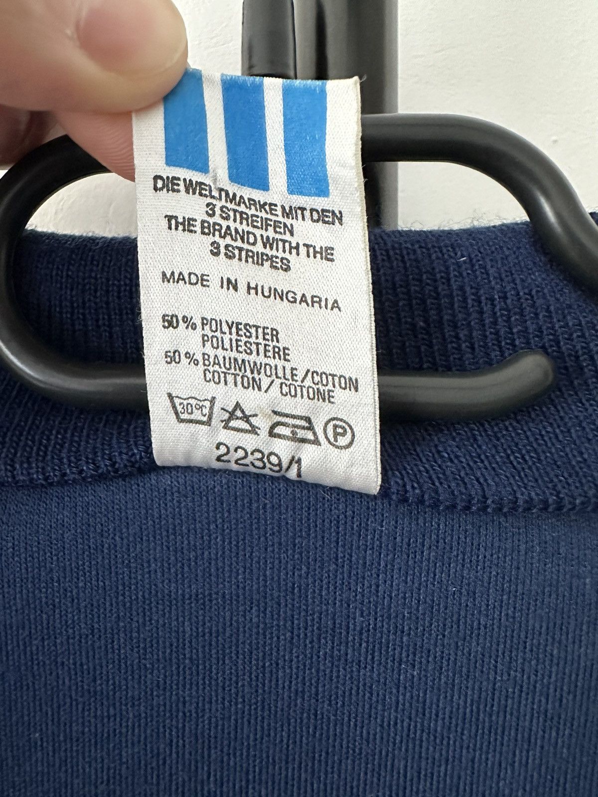 Vintage 80’s - 90’s Adidas athletic track top full zip jacket Size US L / EU 52-54 / 3 - 6 Thumbnail