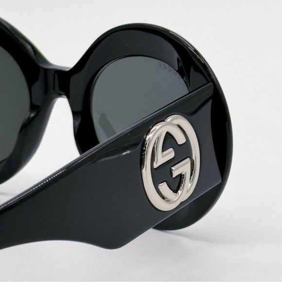 Gucci NEW GG1647S 007 GUCCI BLACK ROUND WOMEN SUNGLASSES GG 1647S Size ONE SIZE - 10 Thumbnail
