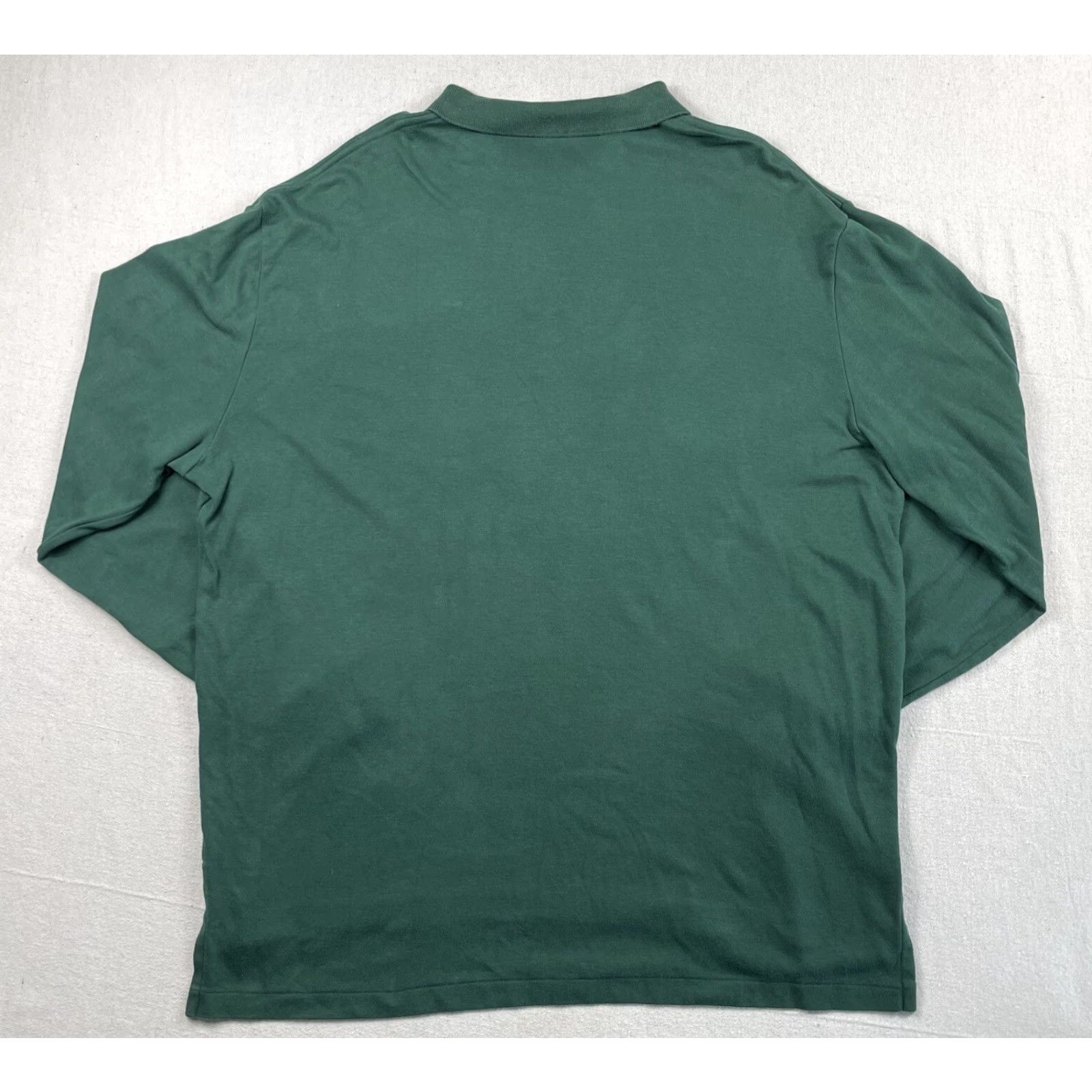 Polo Ralph Lauren VINTAGE Ralph Lauren Polo Green Shirt Mens XL Long Sleeve Rugby Pony Solid Golf Polo Shirt Size US XL / EU 56 / 4 - 6 Thumbnail