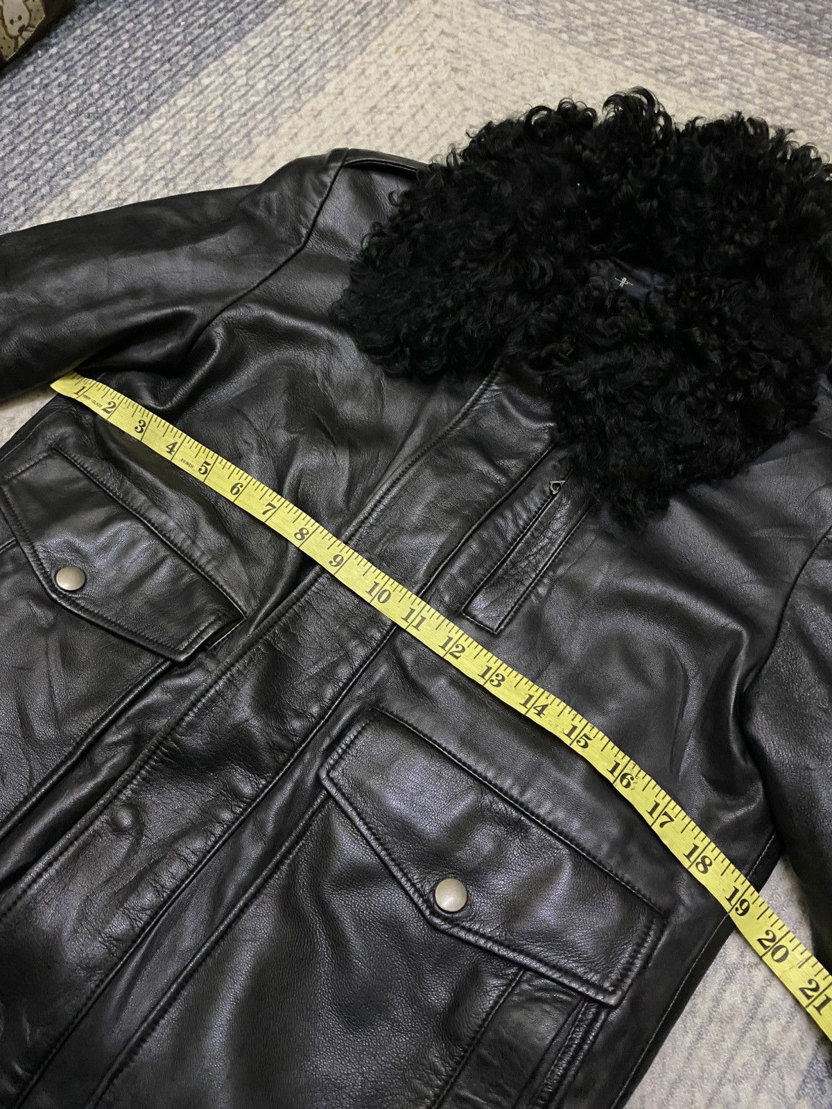 NO ID NO ID A2 LEATHER JACKET FUR NECK LINING REMOVEABLE Size US S / EU 44-46 / 1 - 14 Thumbnail