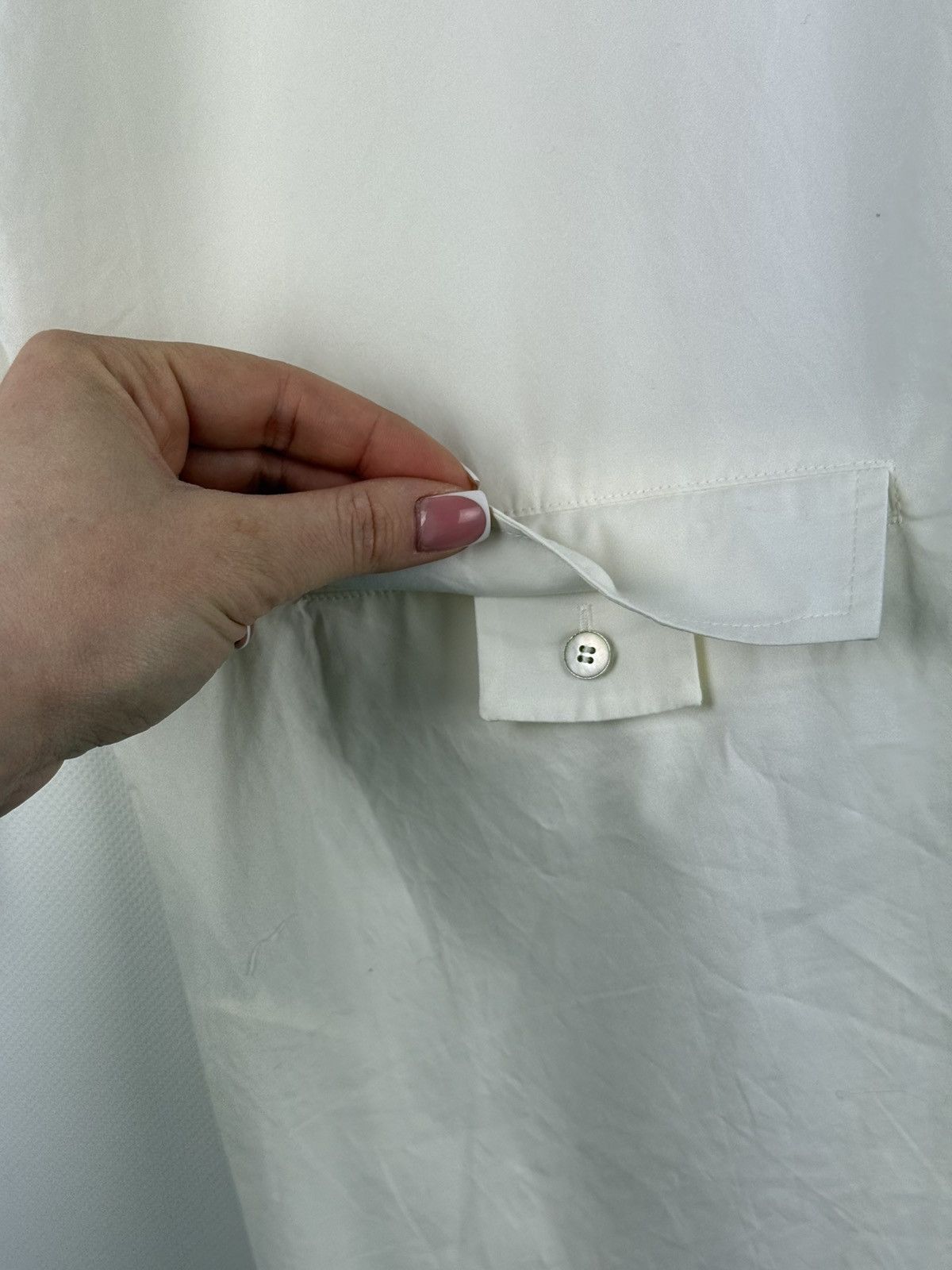 Acne Studios Acne Studios Lash Poplin Tech Oversize L/S Shirt Dress Size XS / US 0-2 / IT 36-38 - 25 Thumbnail