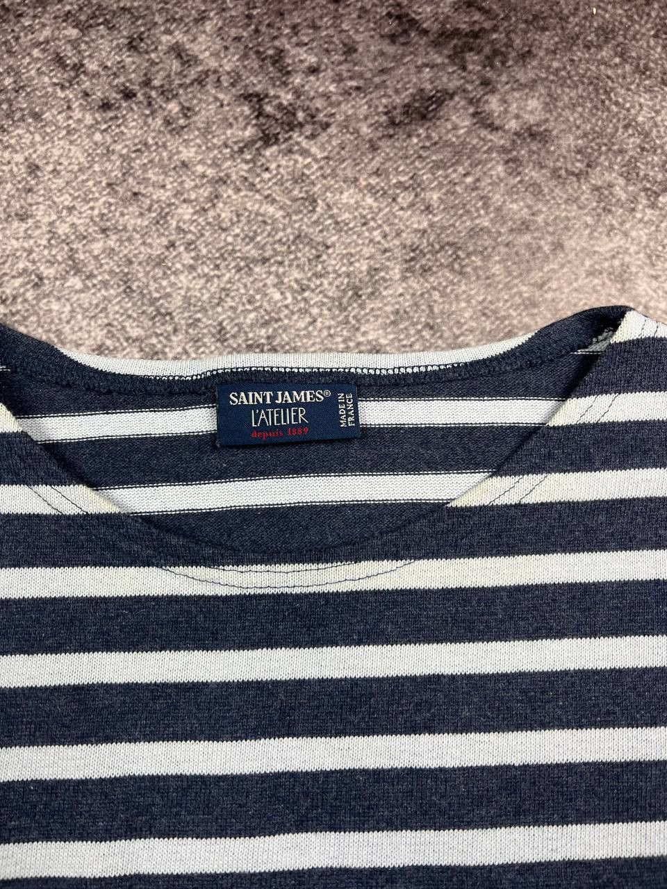 Saint James Saint James Asap Rocky Long Sleeve Stripes T-Shirt Size US L / EU 52-54 / 3 - 8 Thumbnail