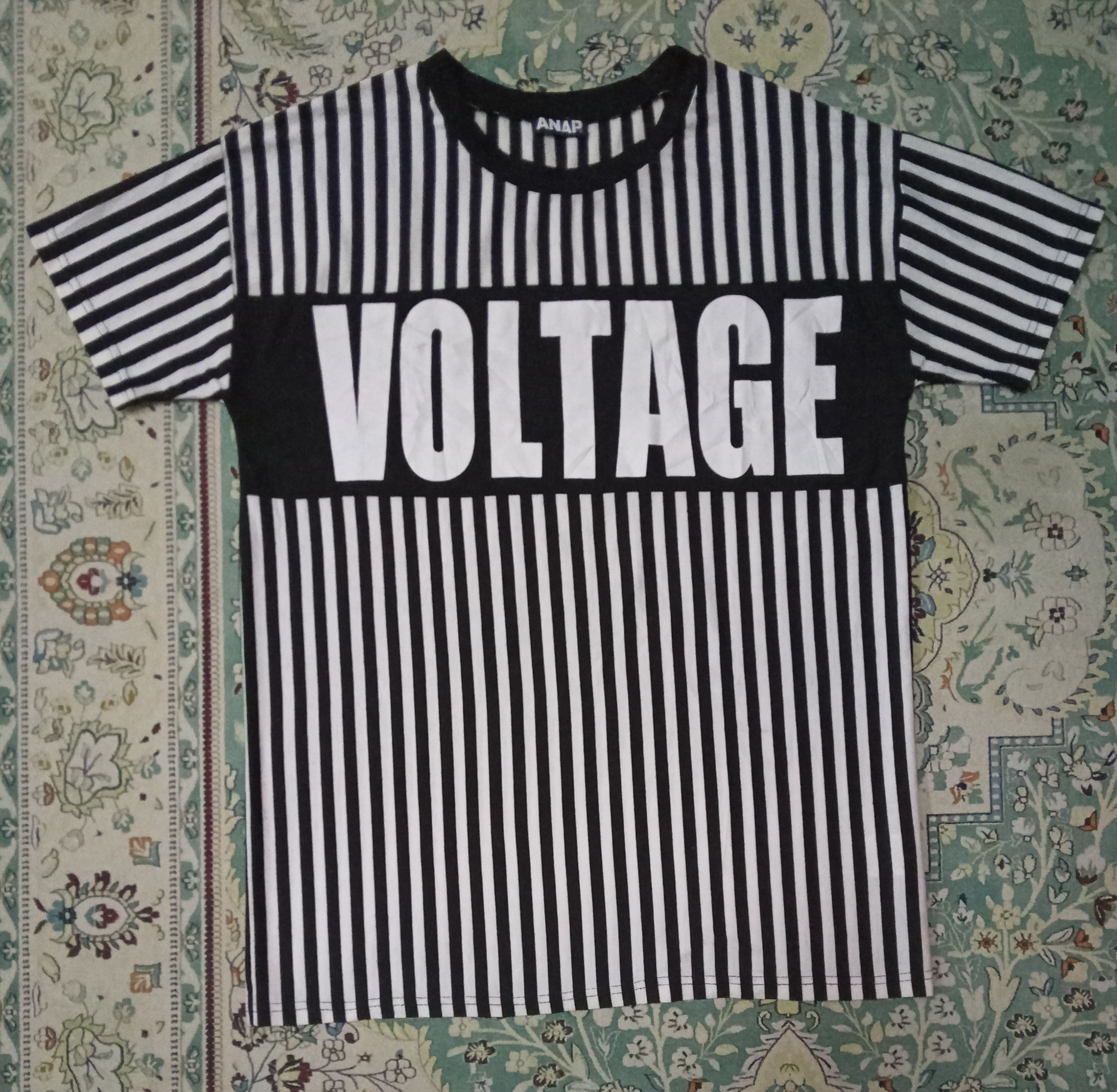 Japanese Brand Anap Voltage Spell Out Rare Design T Shirt Size US L / EU 52-54 / 3 - 1 Thumbnail
