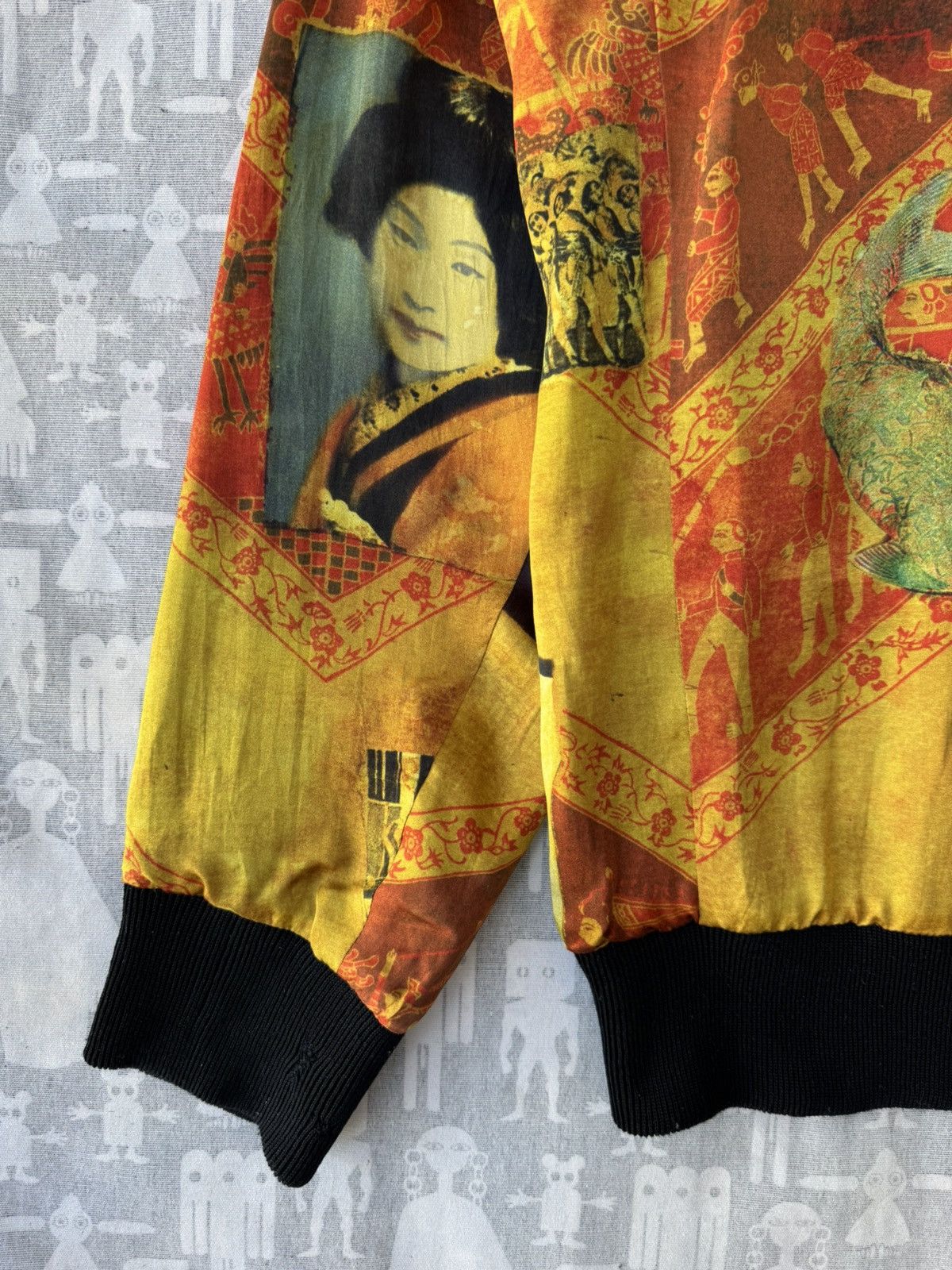 Yohji Yamamoto Yohji Yamamoto Pour Homme SS04 Taishō Era Silk Blouson Size US M / EU 48-50 / 2 - 16 Thumbnail