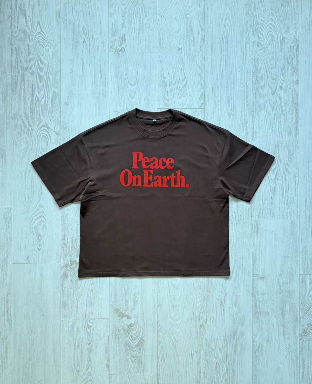 Other Peace On Earth T-Shirt Boxy Retro Vintage Custom Brown M Size US M / EU 48-50 / 2 - 1 Thumbnail