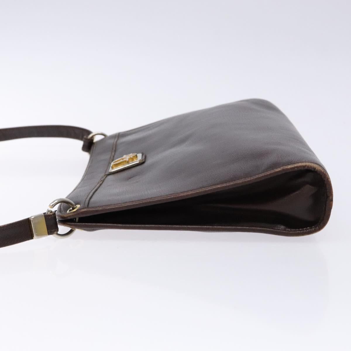 Dior DIOR Shoulder Bag Leather Dark Brown Gold Size ONE SIZE - 5 Thumbnail