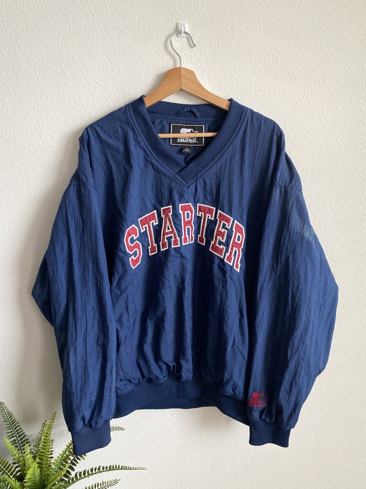 Starter Vintage 90s Starter Windbreaker Jacket Size US L / EU 52-54 / 3 - 1 Thumbnail