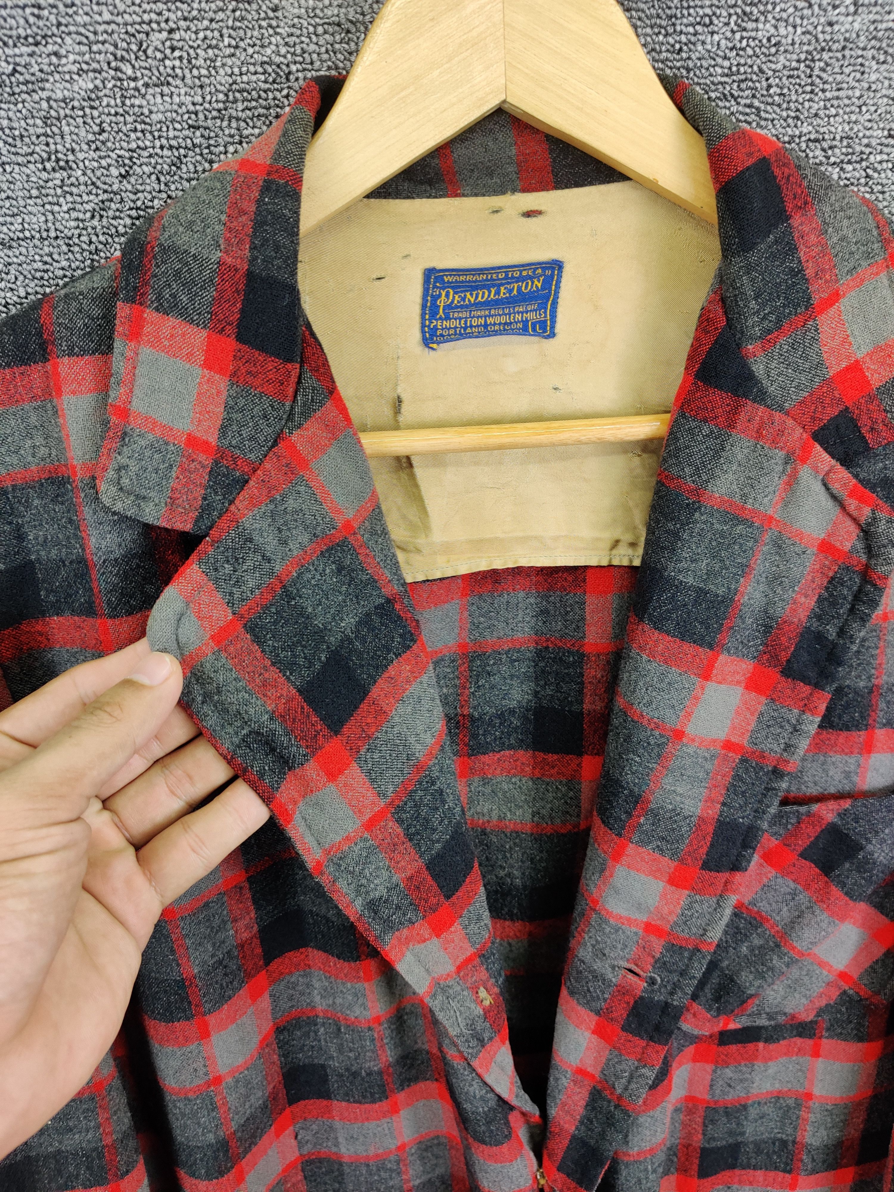 Pendleton Vintage 90's Pendleton Wool Plaid Blazer Size US L / EU 52-54 / 3 - 7 Thumbnail