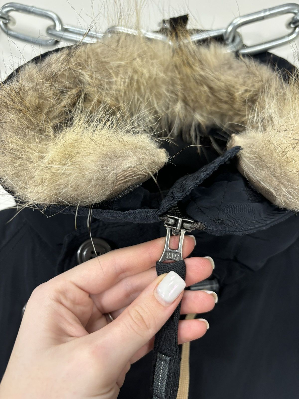 Parajumpers Parajumpers Flea Market Navy Fur Down Puffer Jacket Parka Size US L / EU 52-54 / 3 - 14 Thumbnail