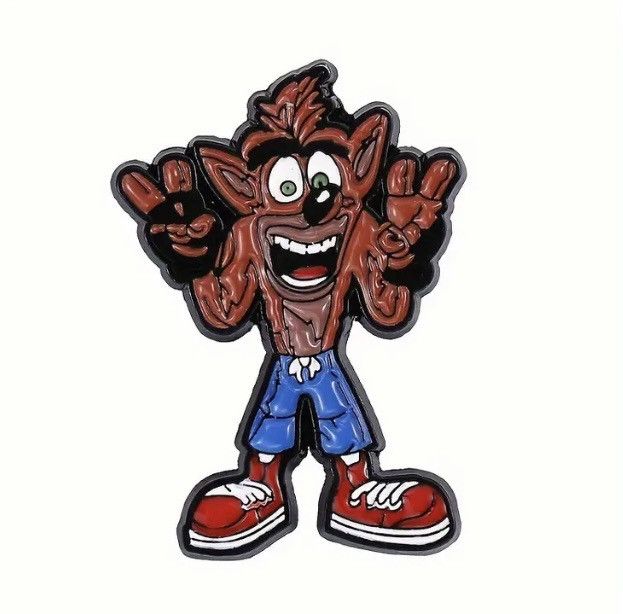 Playstation Crash Bandicoot enamel pin PlayStation Game Cartoon Size ONE SIZE - 1 Thumbnail
