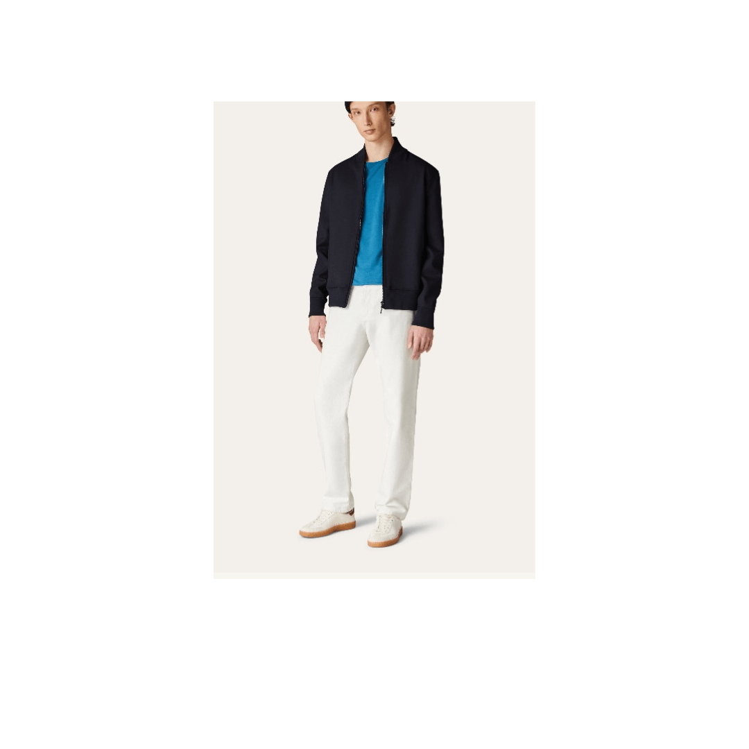 Loro Piana o1srvl11e1224 Silk Cotton T-Shirt in Blue Size US S / EU 44-46 / 1 - 2 Thumbnail